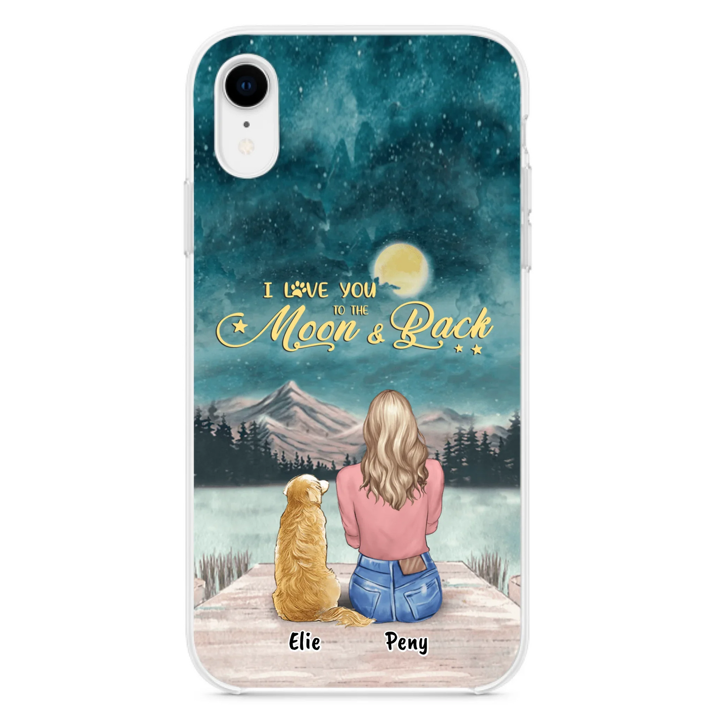 Coque de téléphone personnalisée pour maman d'animaux - jusqu'à 4 animaux - FD19NO