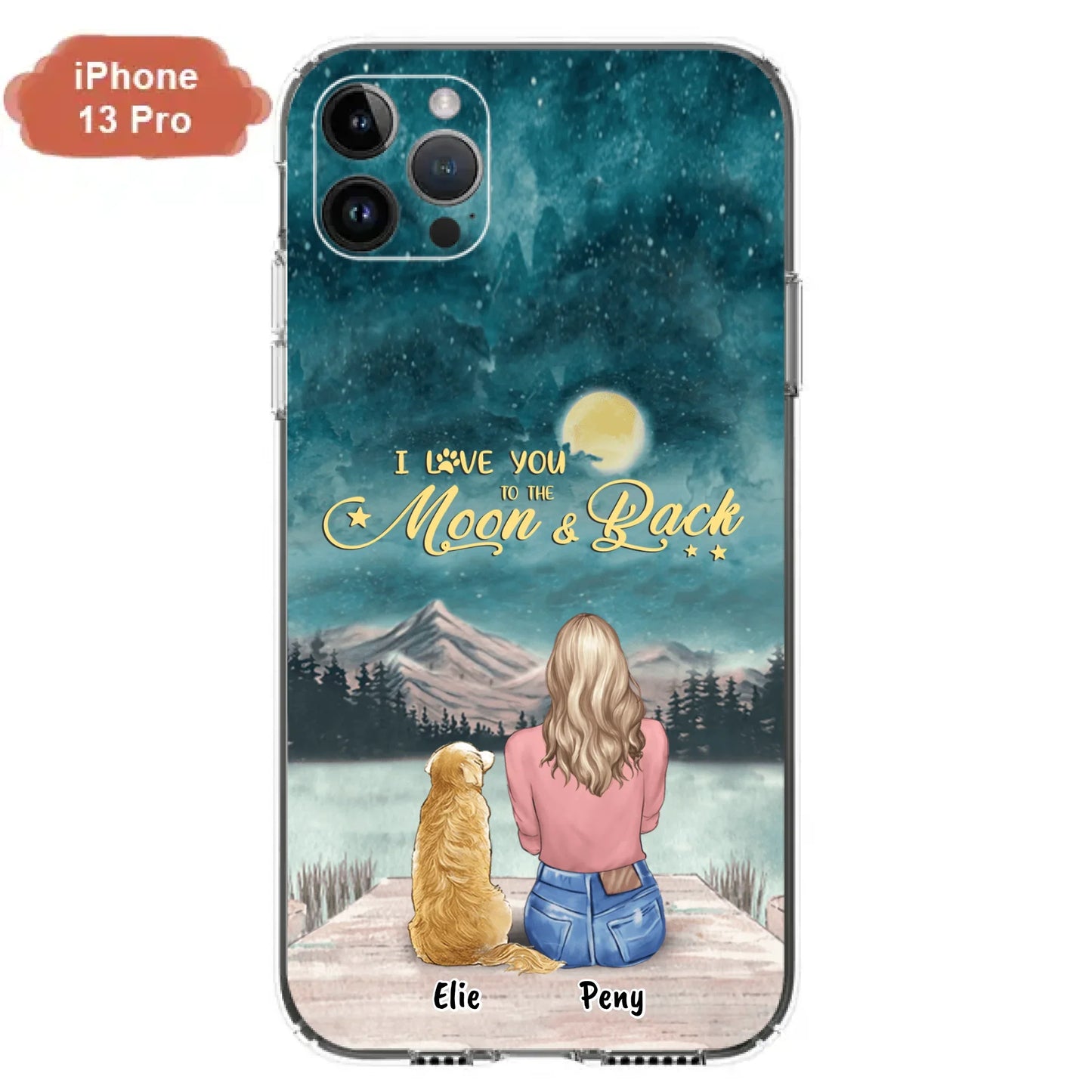 Coque de téléphone personnalisée pour maman d'animaux - jusqu'à 4 animaux - FD19NO