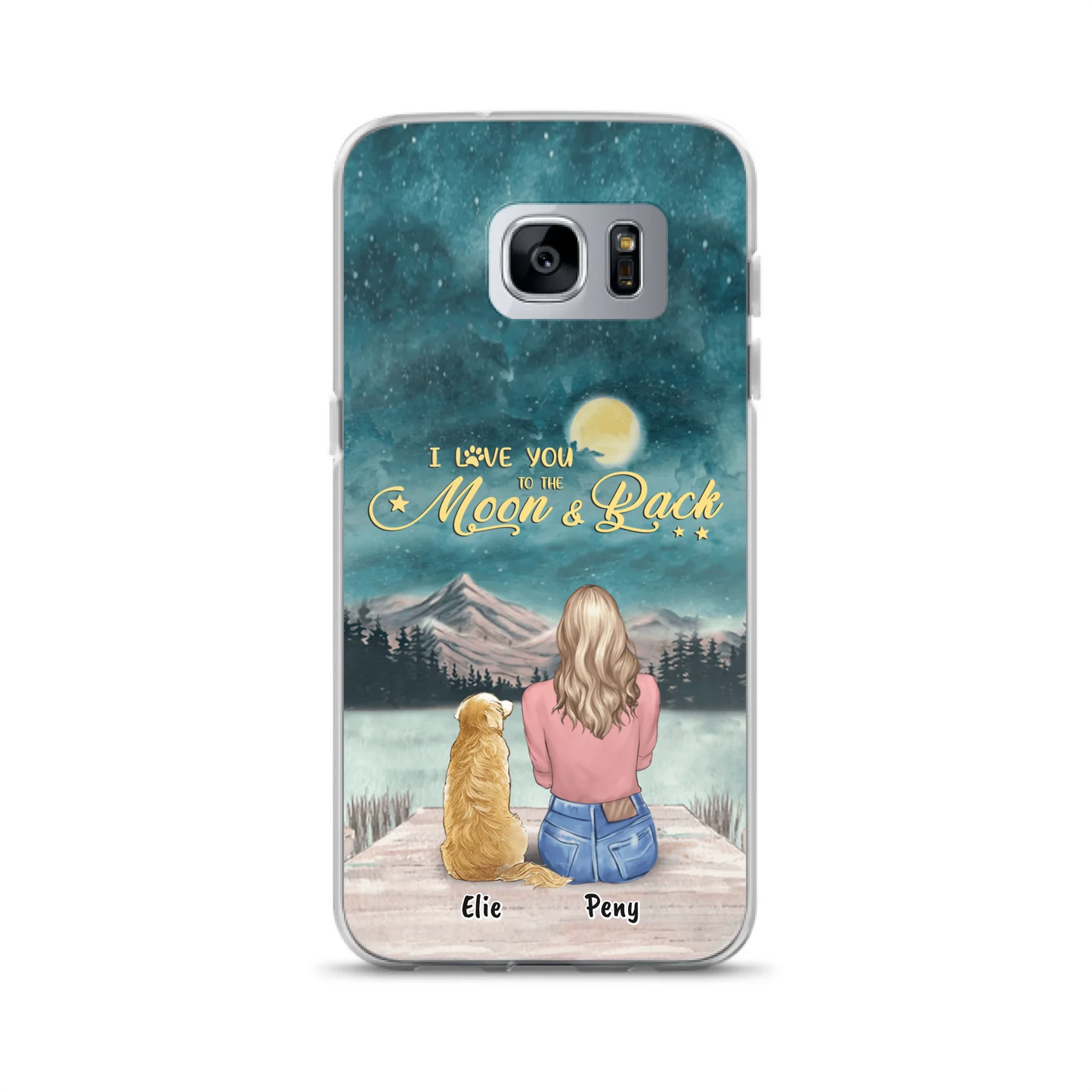 Coque de téléphone personnalisée pour maman d'animaux - jusqu'à 4 animaux - FD19NO