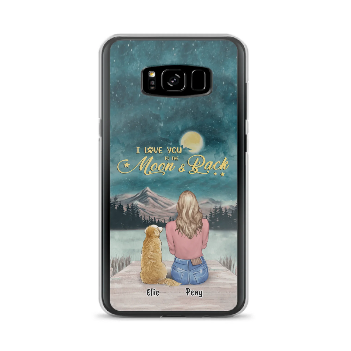 Coque de téléphone personnalisée pour maman d'animaux - jusqu'à 4 animaux - FD19NO
