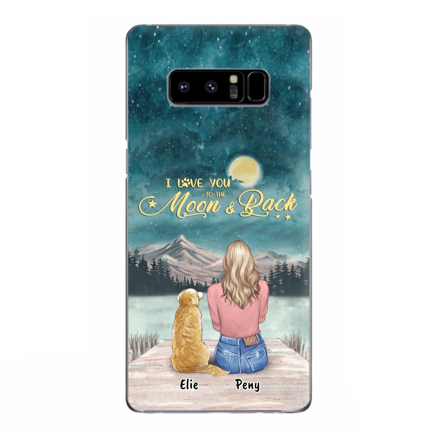 Coque de téléphone personnalisée pour maman d'animaux - jusqu'à 4 animaux - FD19NO