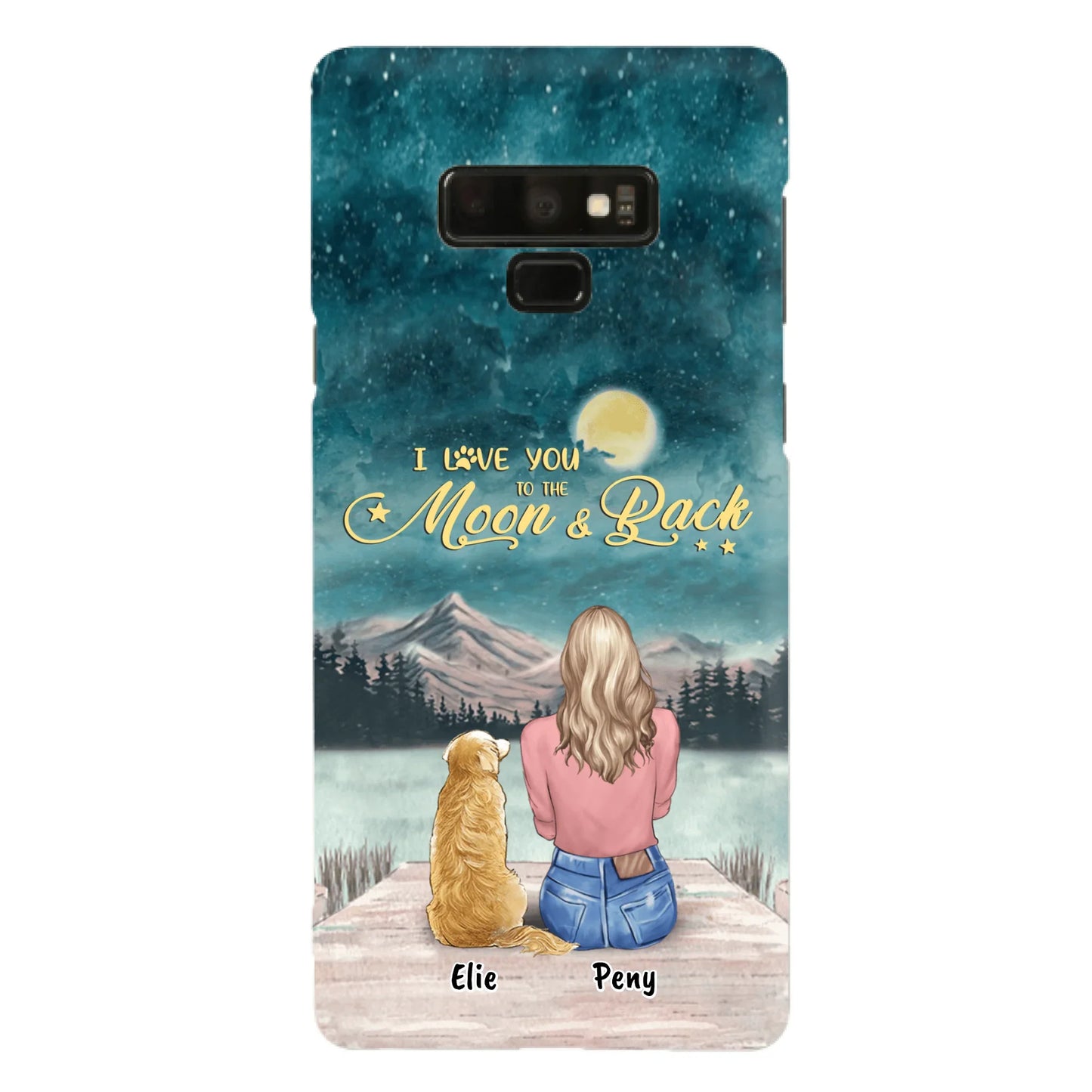 Coque de téléphone personnalisée pour maman d'animaux - jusqu'à 4 animaux - FD19NO