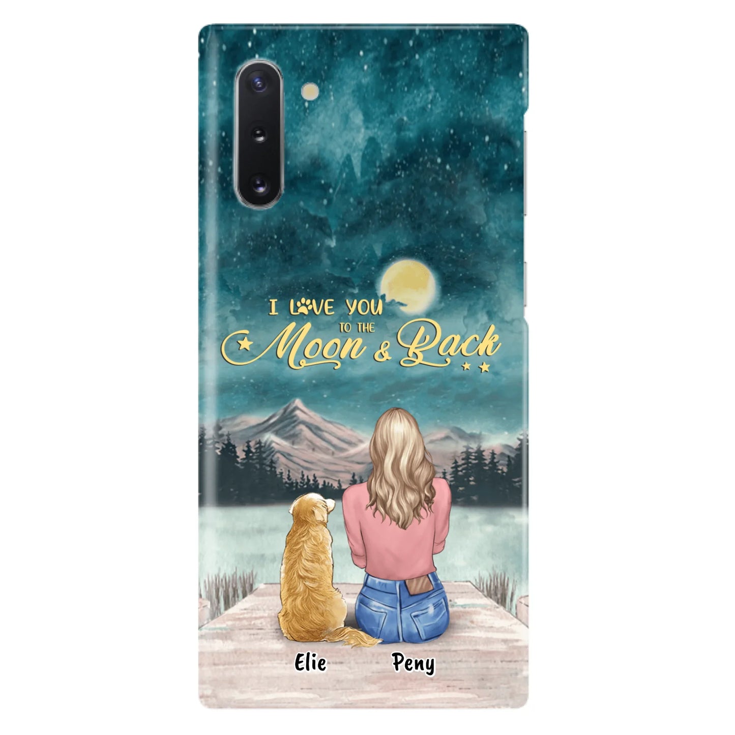 Coque de téléphone personnalisée pour maman d'animaux - jusqu'à 4 animaux - FD19NO