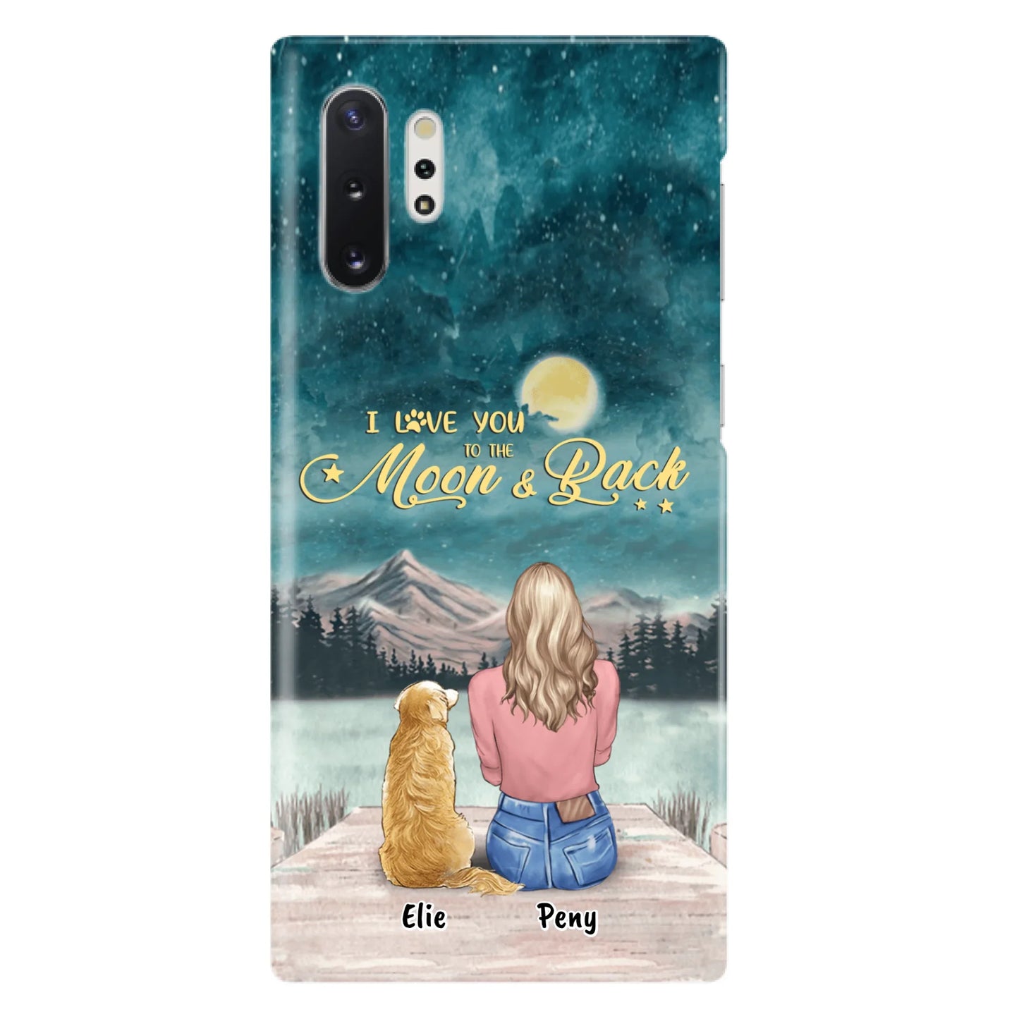 Coque de téléphone personnalisée pour maman d'animaux - jusqu'à 4 animaux - FD19NO