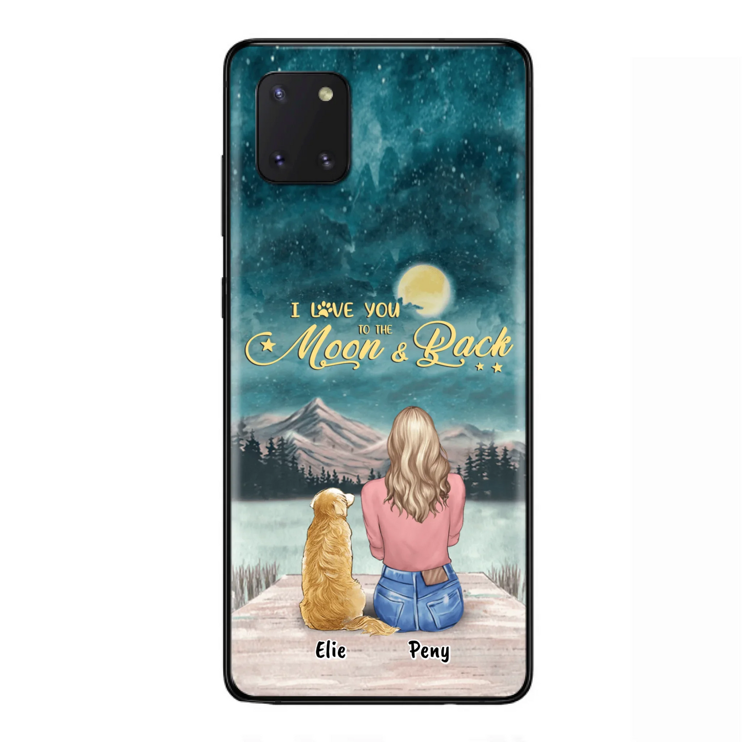 Coque de téléphone personnalisée pour maman d'animaux - jusqu'à 4 animaux - FD19NO