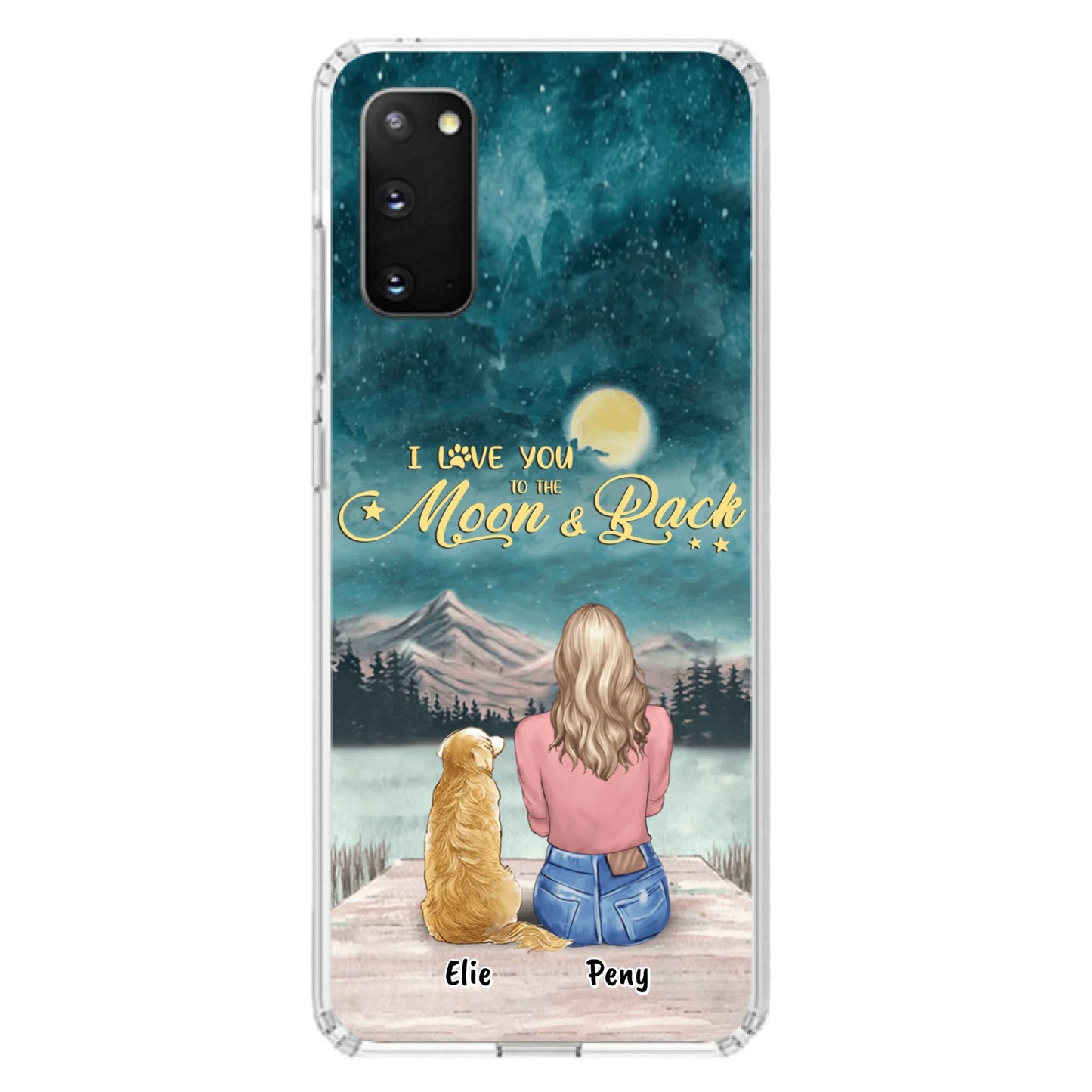 Coque de téléphone personnalisée pour maman d'animaux - jusqu'à 4 animaux - FD19NO