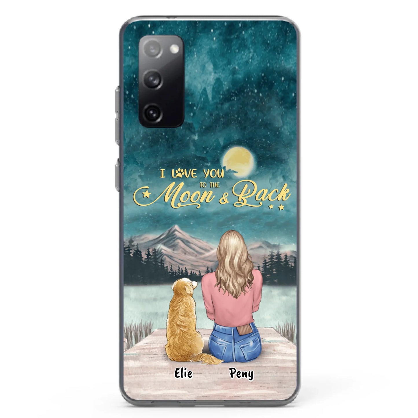 Coque de téléphone personnalisée pour maman d'animaux - jusqu'à 4 animaux - FD19NO