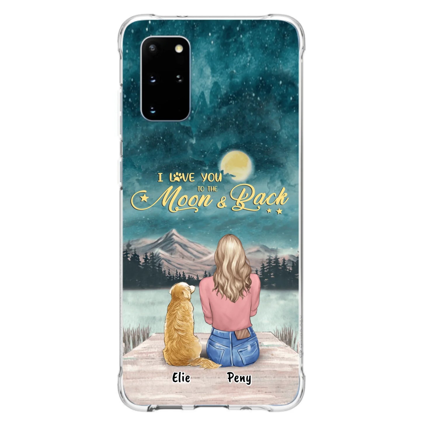 Coque de téléphone personnalisée pour maman d'animaux - jusqu'à 4 animaux - FD19NO