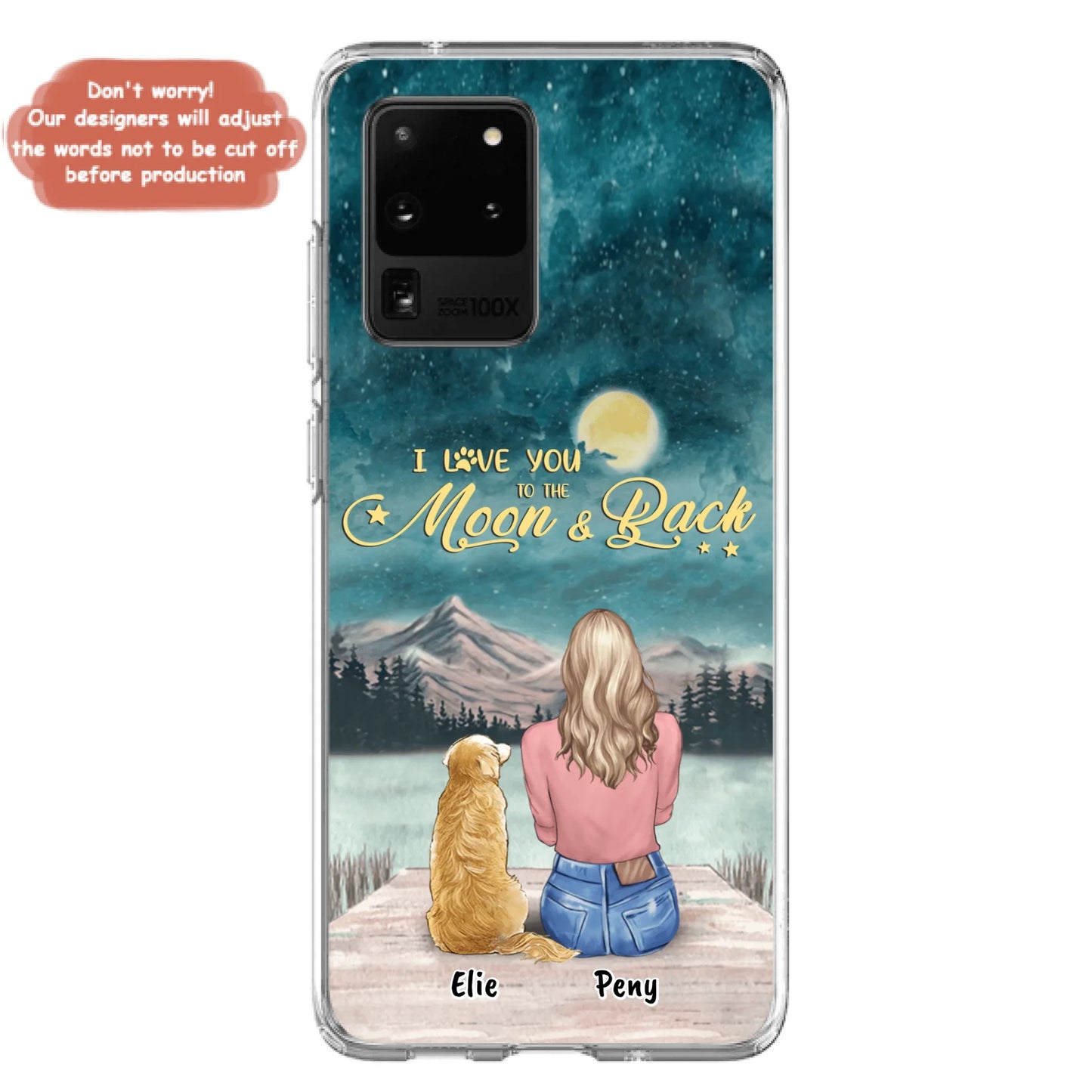 Coque de téléphone personnalisée pour maman d'animaux - jusqu'à 4 animaux - FD19NO