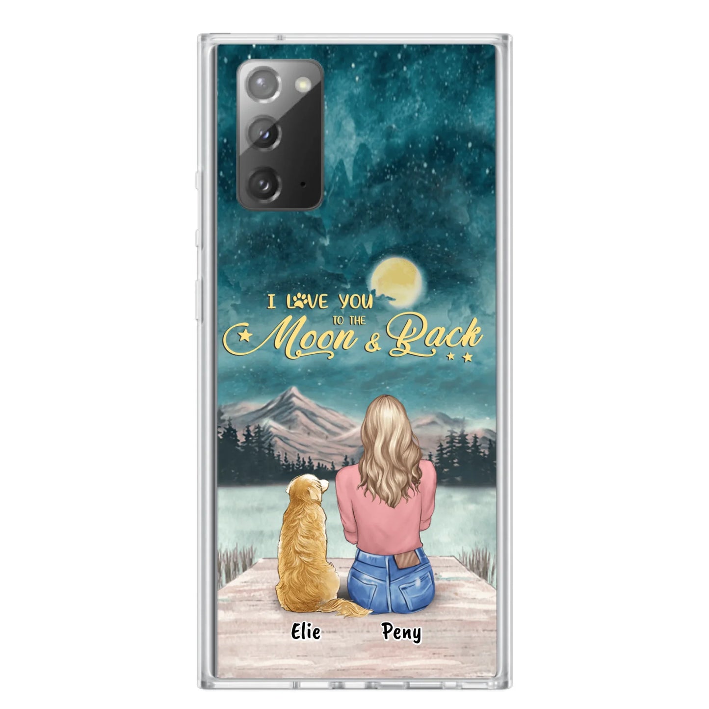 Coque de téléphone personnalisée pour maman d'animaux - jusqu'à 4 animaux - FD19NO