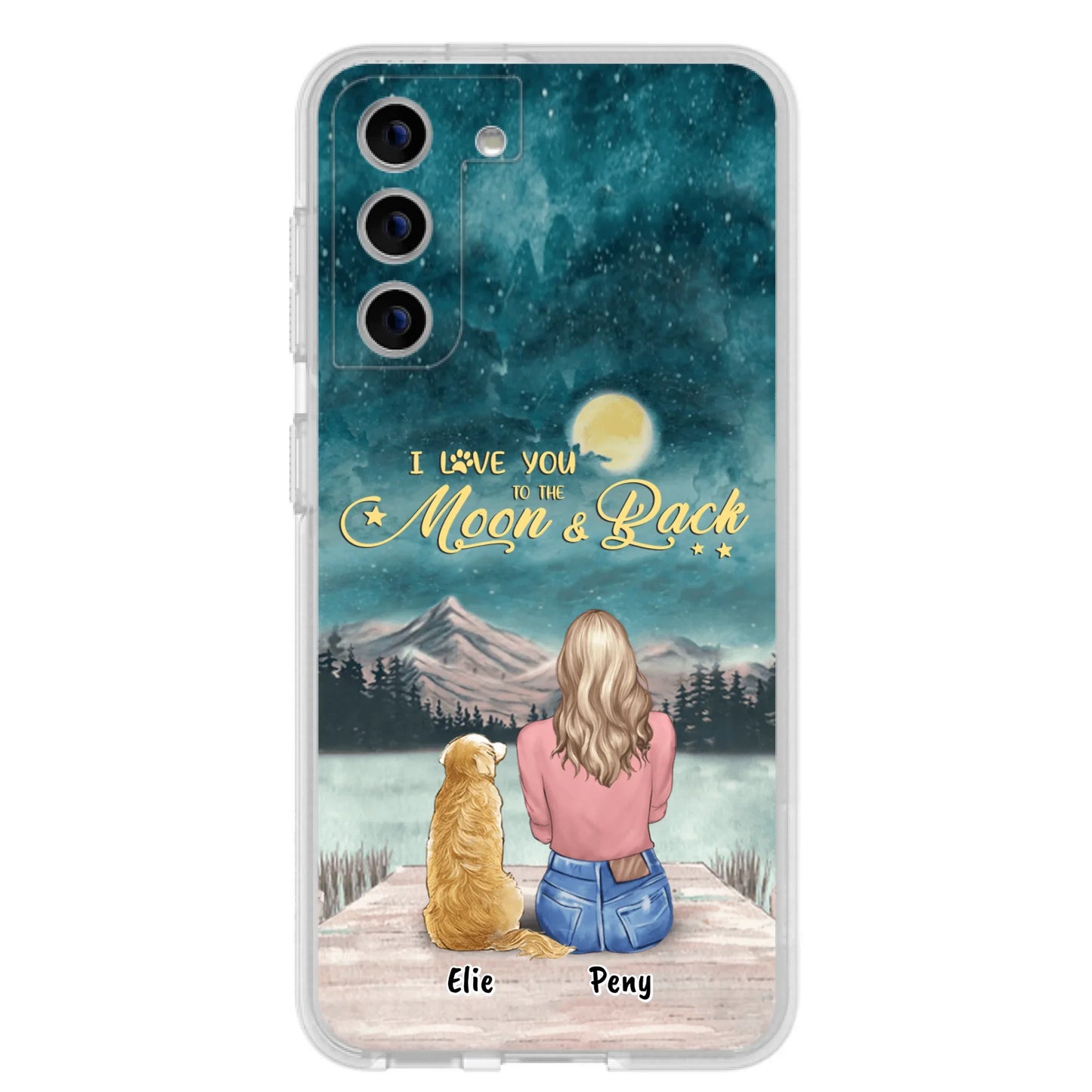 Coque de téléphone personnalisée pour maman d'animaux - jusqu'à 4 animaux - FD19NO