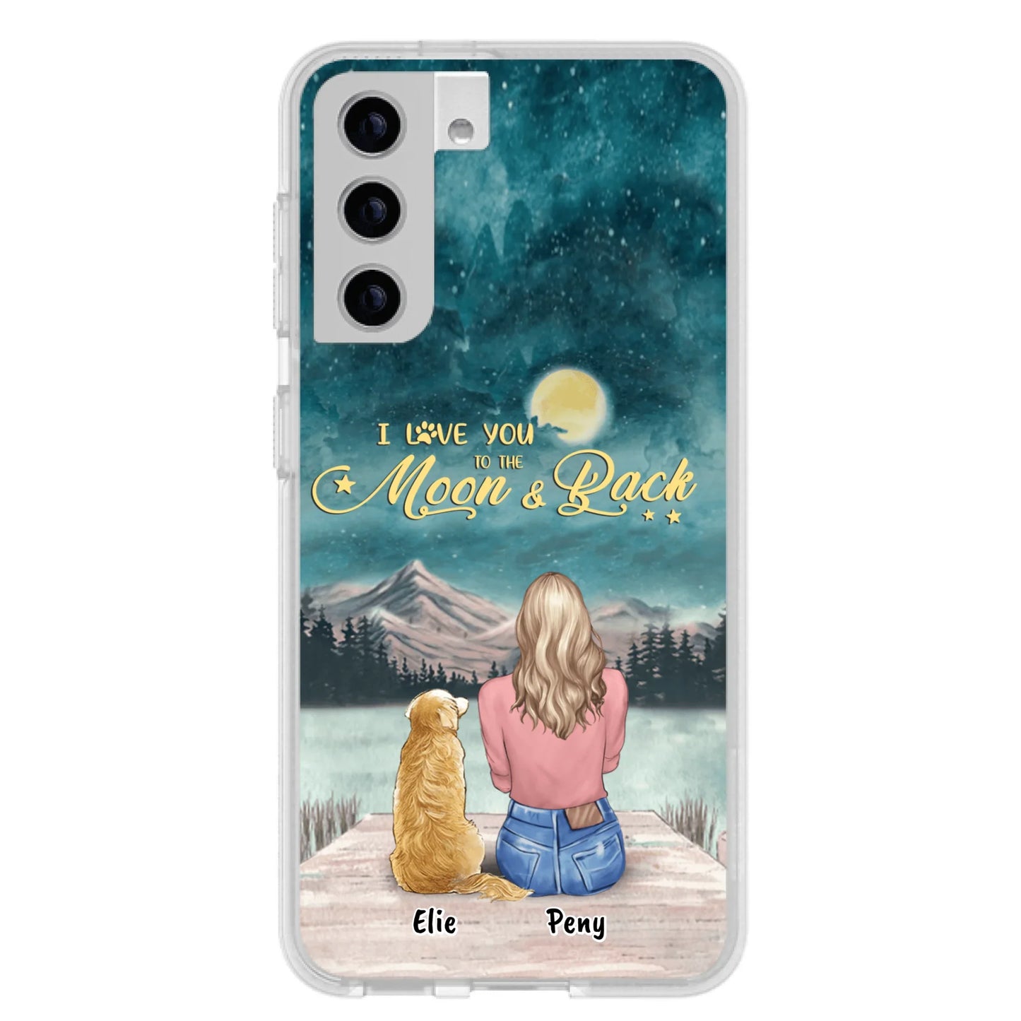 Coque de téléphone personnalisée pour maman d'animaux - jusqu'à 4 animaux - FD19NO