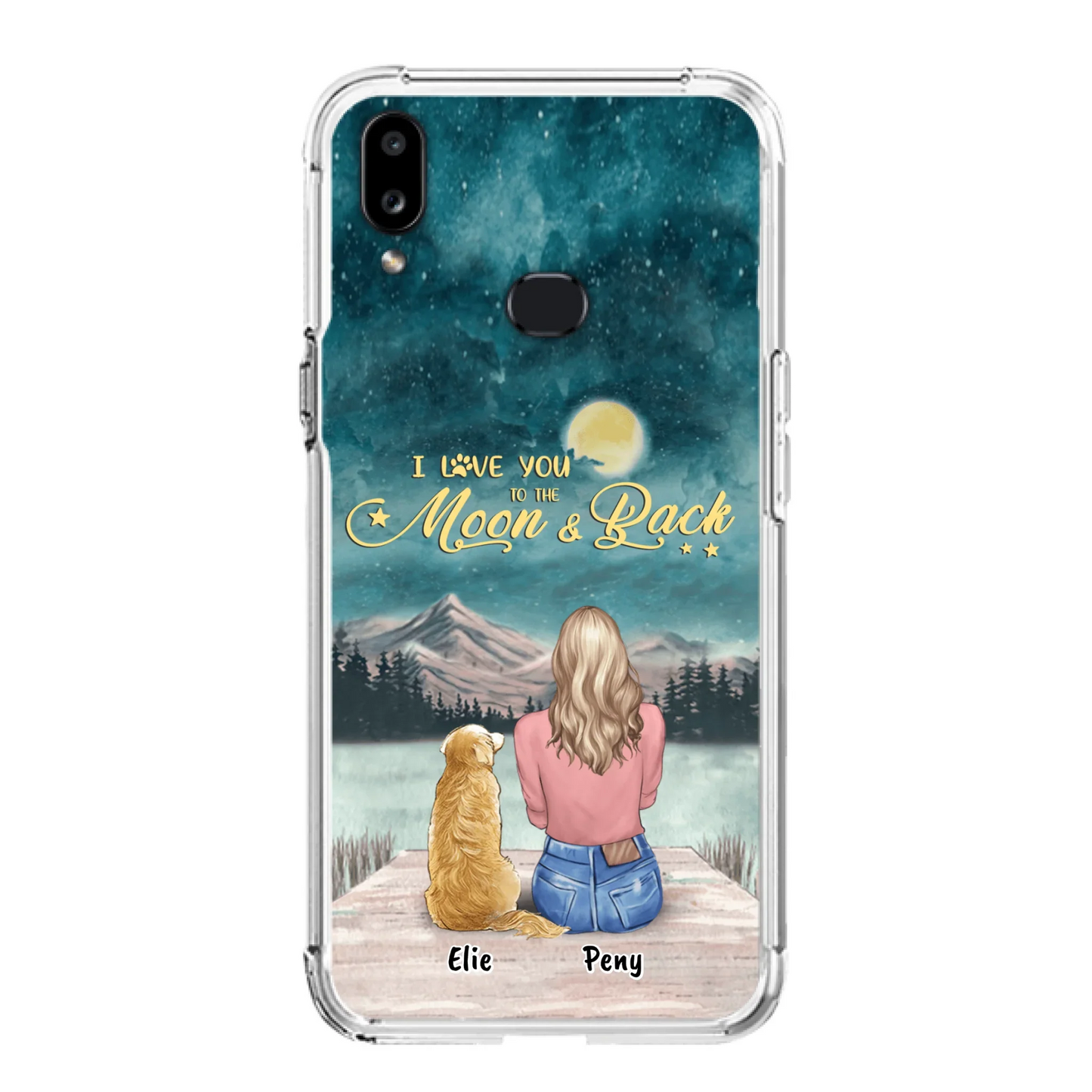 Coque de téléphone personnalisée pour maman d'animaux - jusqu'à 4 animaux - FD19NO