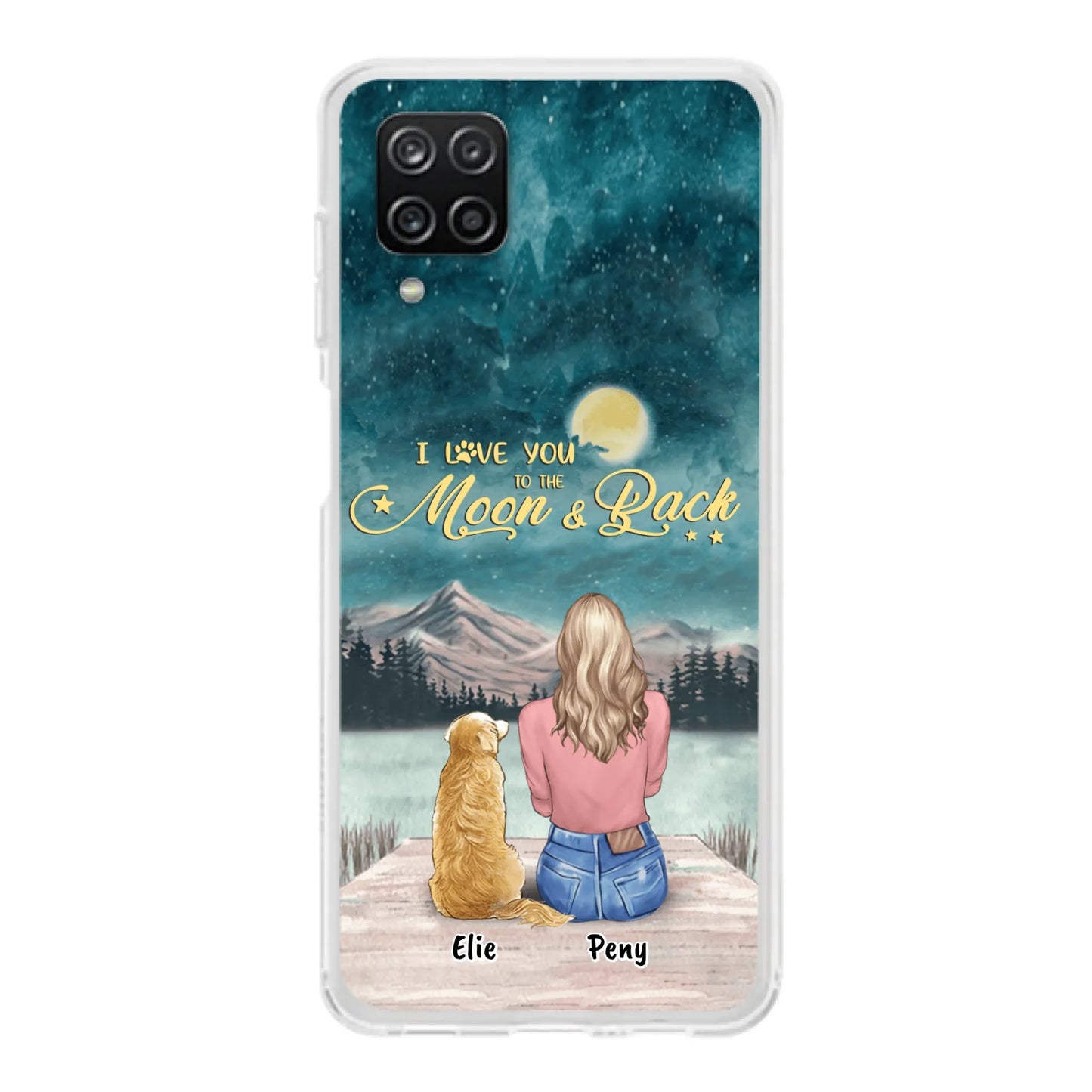 Coque de téléphone personnalisée pour maman d'animaux - jusqu'à 4 animaux - FD19NO