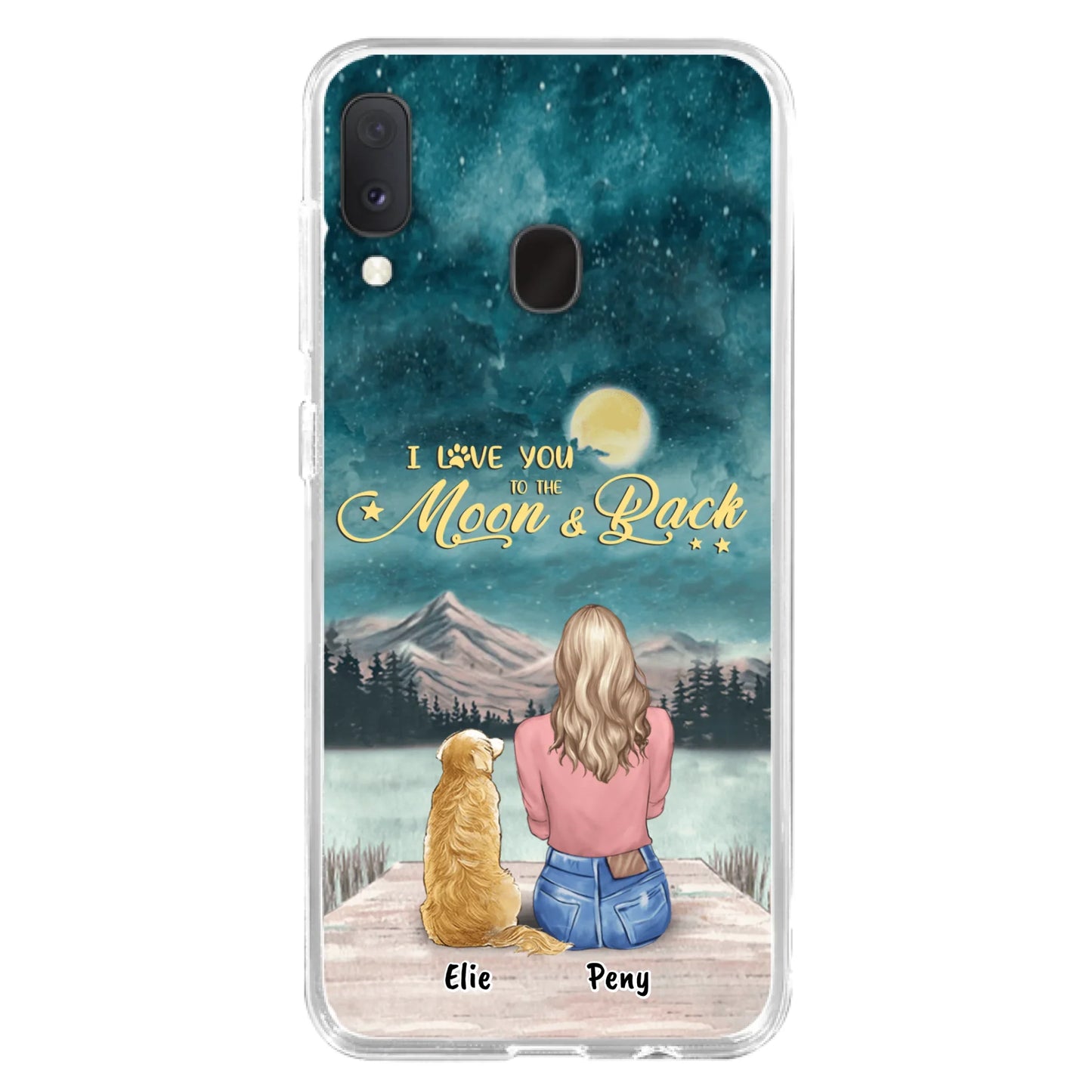 Coque de téléphone personnalisée pour maman d'animaux - jusqu'à 4 animaux - FD19NO