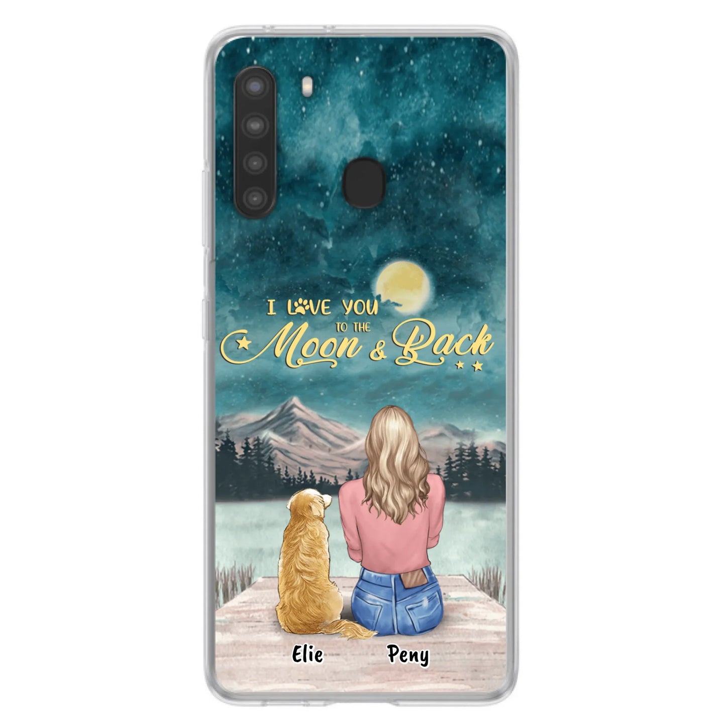Coque de téléphone personnalisée pour maman d'animaux - jusqu'à 4 animaux - FD19NO