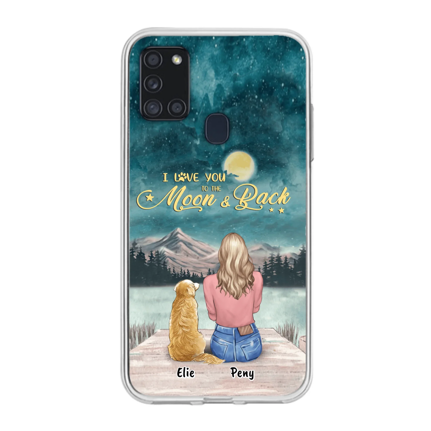 Coque de téléphone personnalisée pour maman d'animaux - jusqu'à 4 animaux - FD19NO