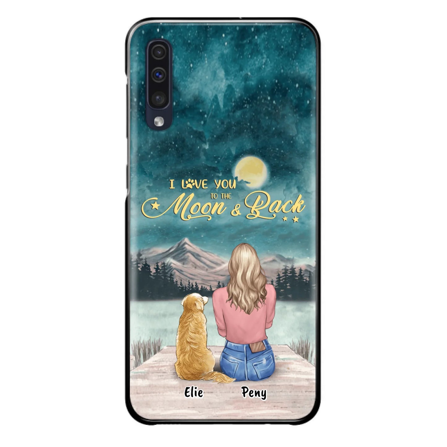 Coque de téléphone personnalisée pour maman d'animaux - jusqu'à 4 animaux - FD19NO