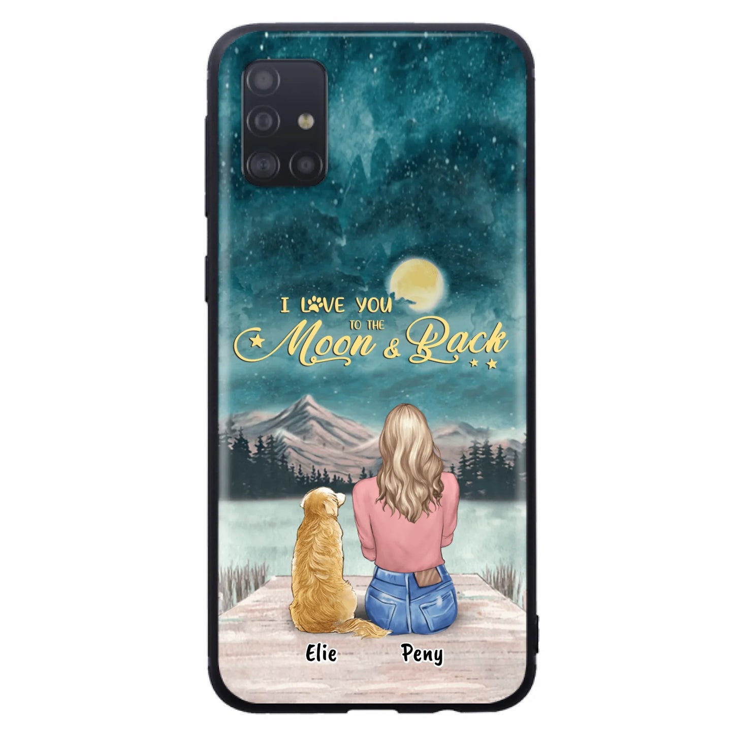 Coque de téléphone personnalisée pour maman d'animaux - jusqu'à 4 animaux - FD19NO