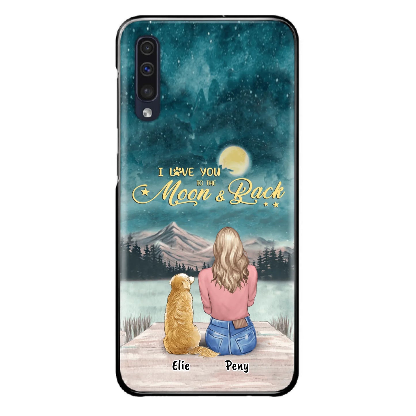 Coque de téléphone personnalisée pour maman d'animaux - jusqu'à 4 animaux - FD19NO