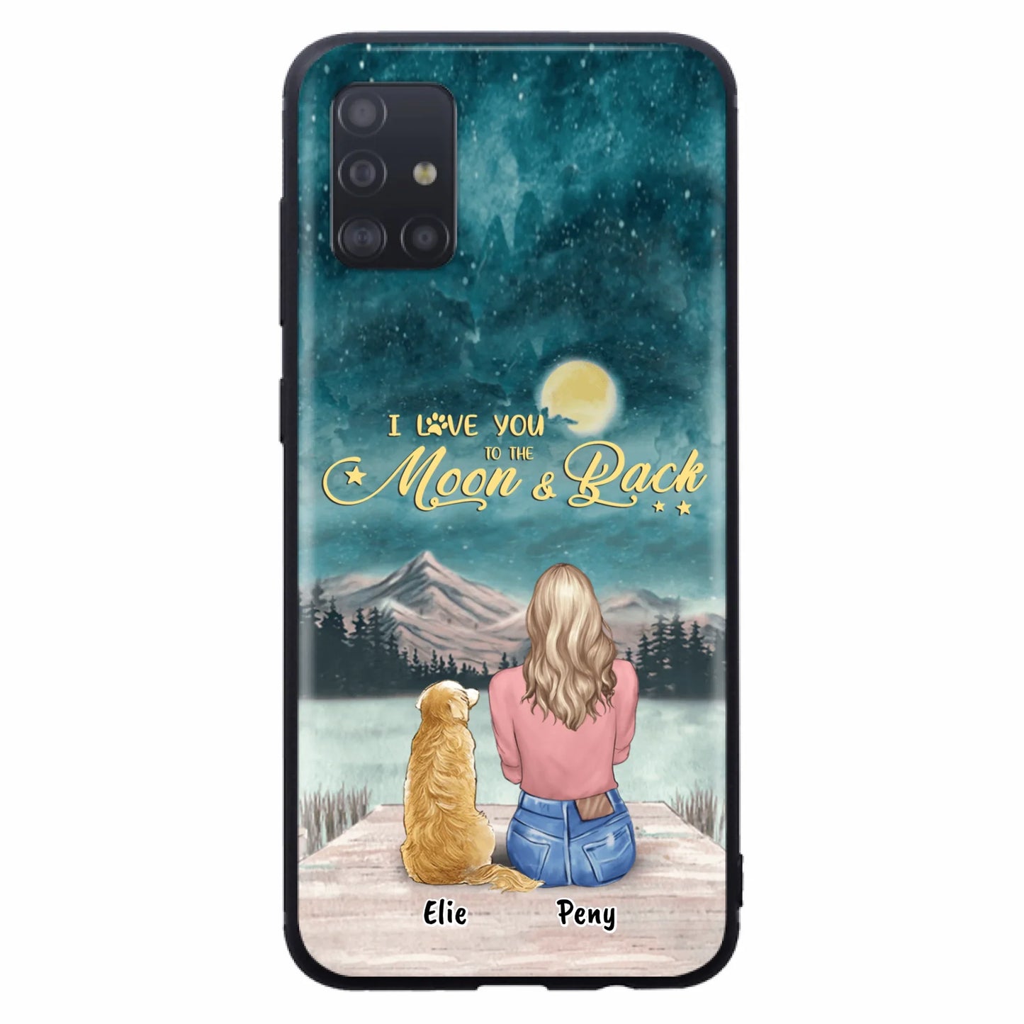 Coque de téléphone personnalisée pour maman d'animaux - jusqu'à 4 animaux - FD19NO