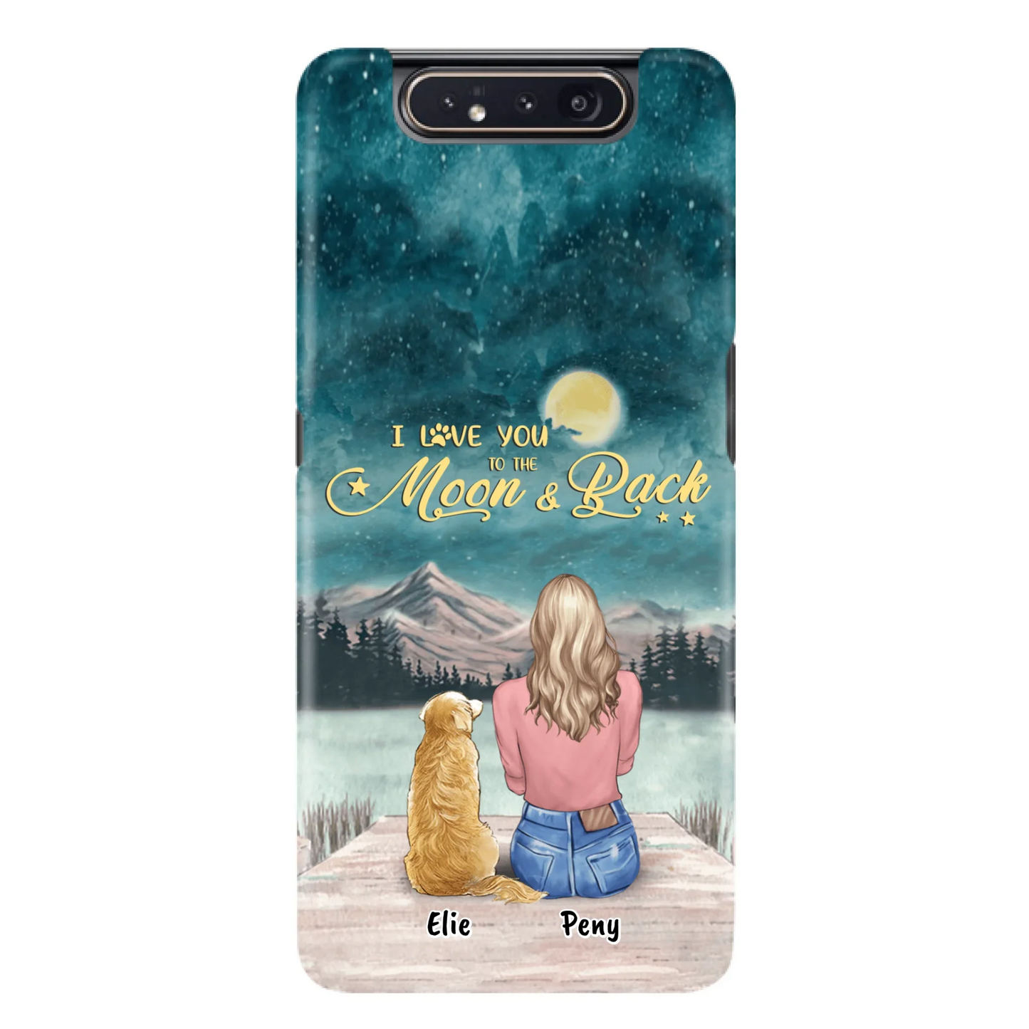 Coque de téléphone personnalisée pour maman d'animaux - jusqu'à 4 animaux - FD19NO