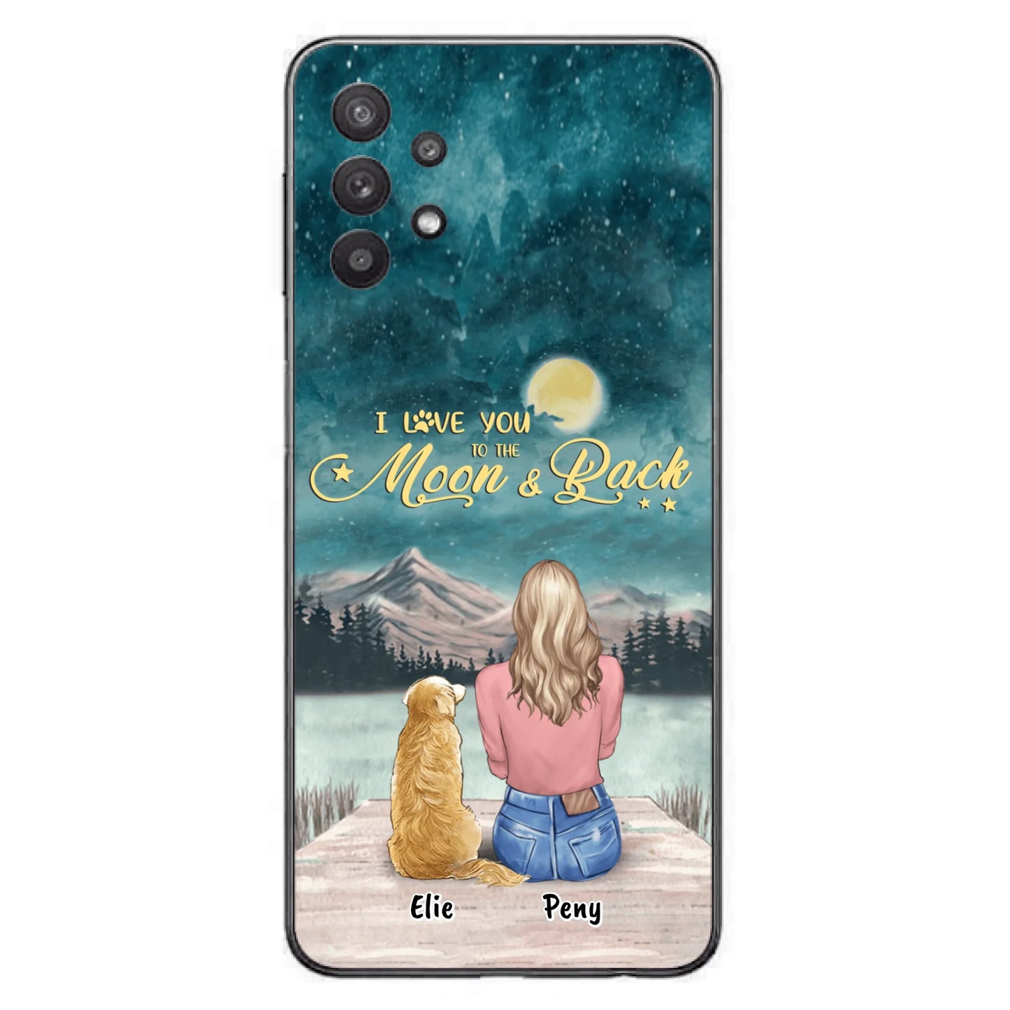 Coque de téléphone personnalisée pour maman d'animaux - jusqu'à 4 animaux - FD19NO