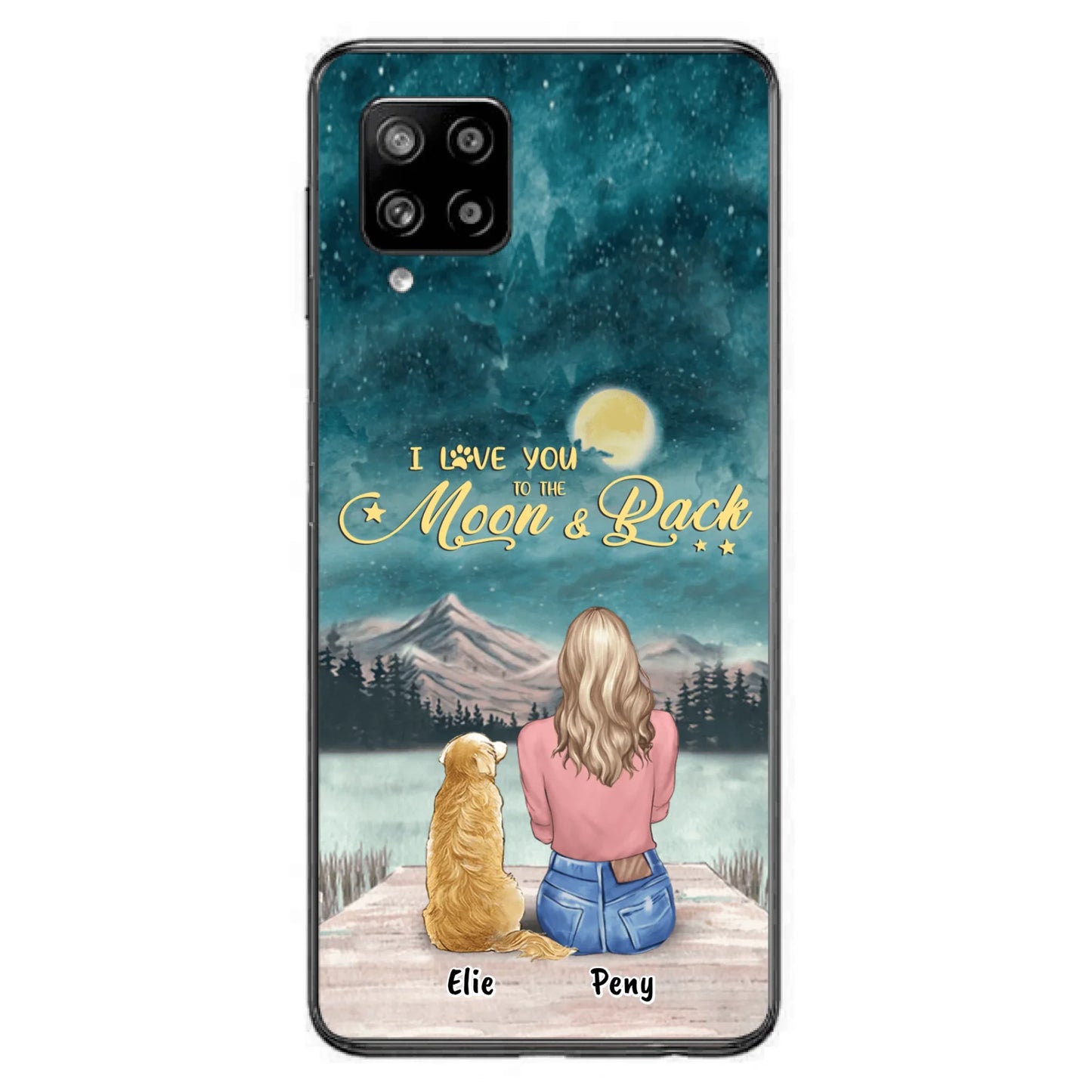 Coque de téléphone personnalisée pour maman d'animaux - jusqu'à 4 animaux - FD19NO