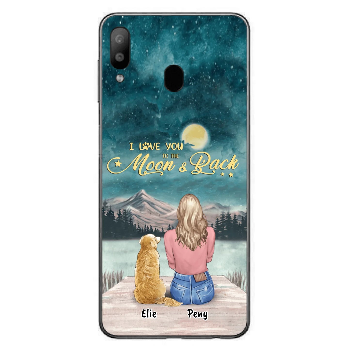 Coque de téléphone personnalisée pour maman d'animaux - jusqu'à 4 animaux - FD19NO