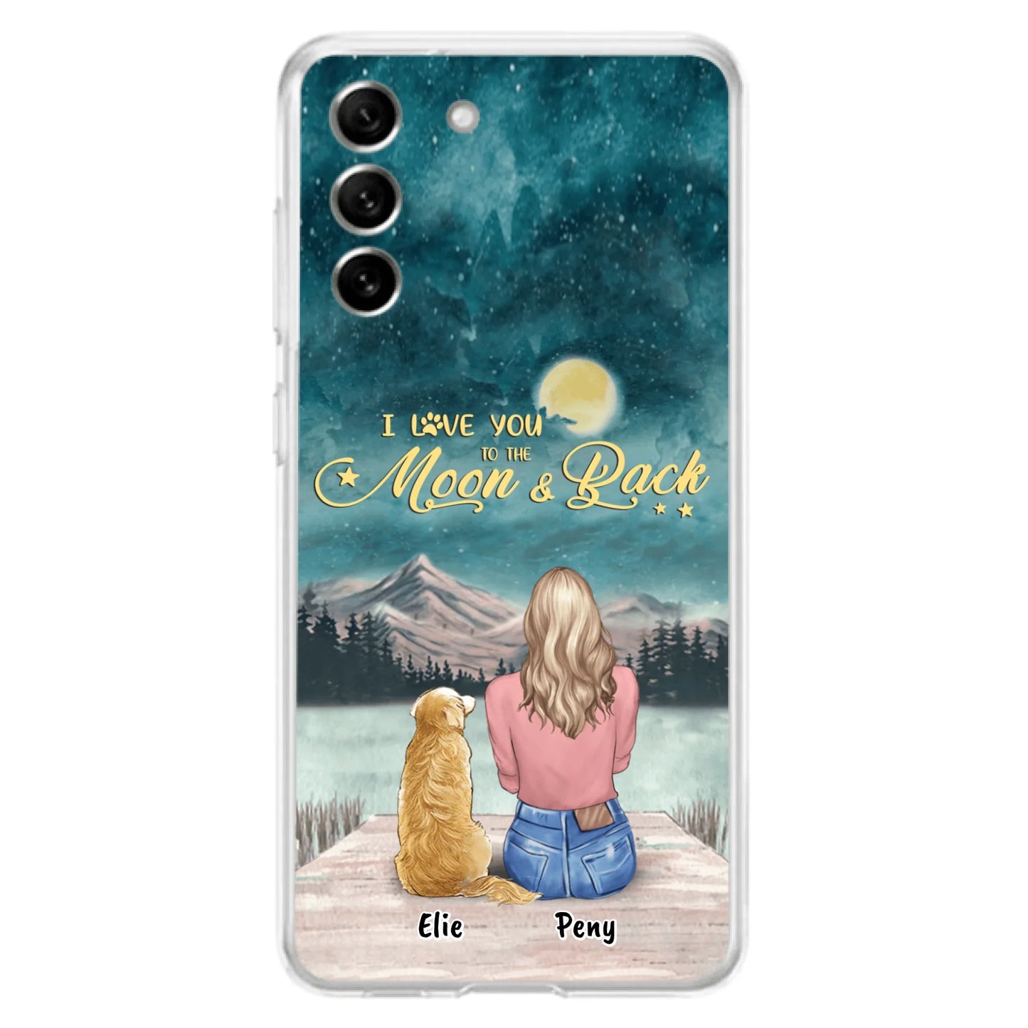 Coque de téléphone personnalisée pour maman d'animaux - jusqu'à 4 animaux - FD19NO