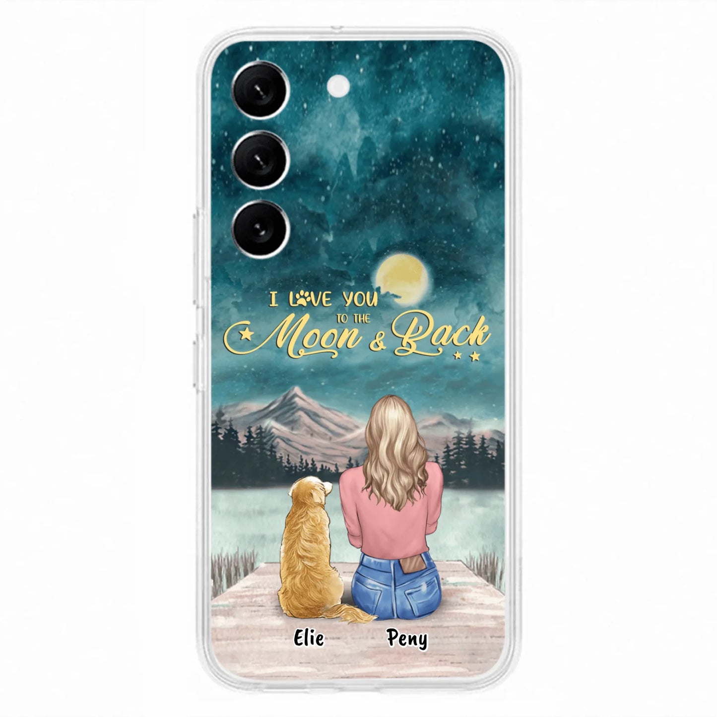 Coque de téléphone personnalisée pour maman d'animaux - jusqu'à 4 animaux - FD19NO