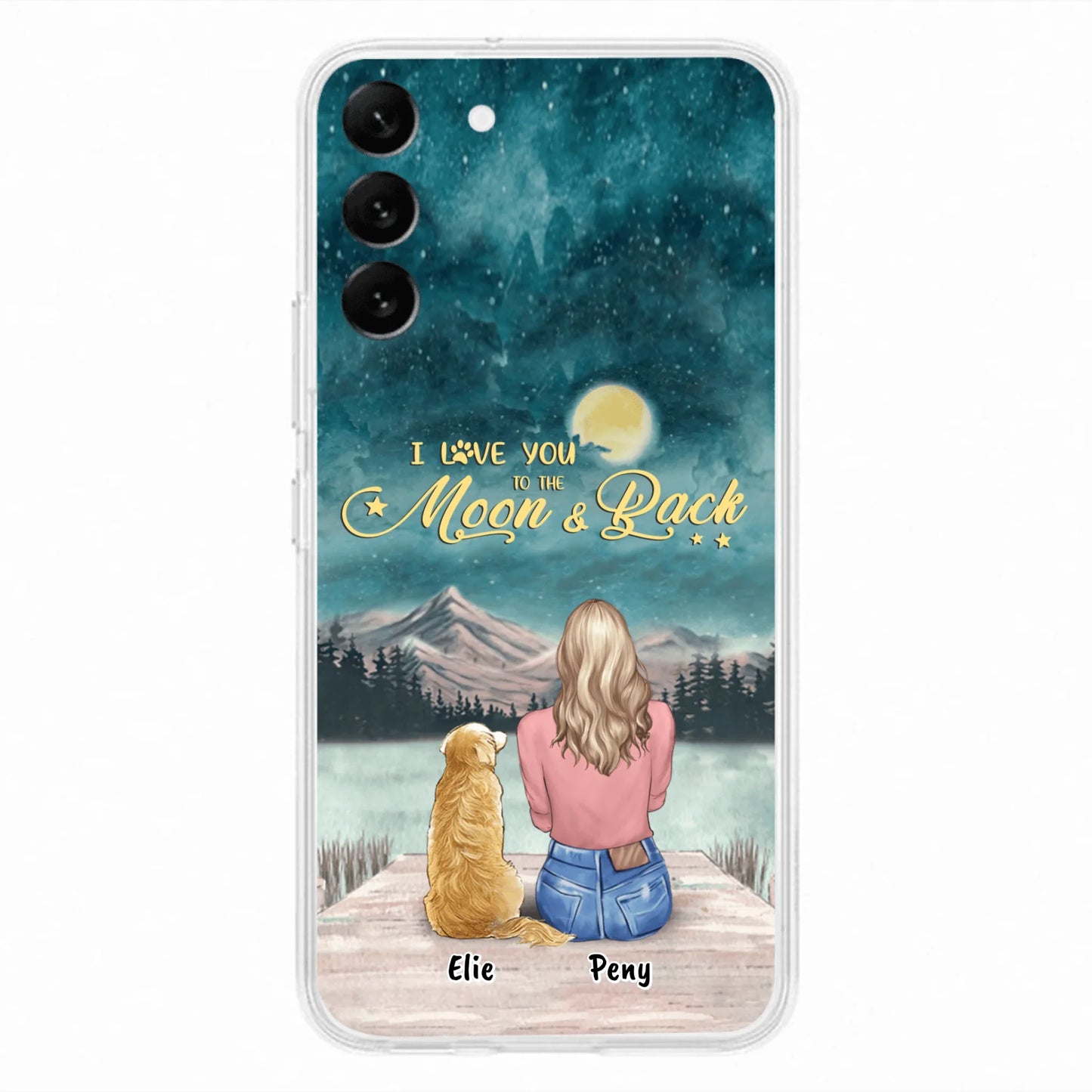 Coque de téléphone personnalisée pour maman d'animaux - jusqu'à 4 animaux - FD19NO
