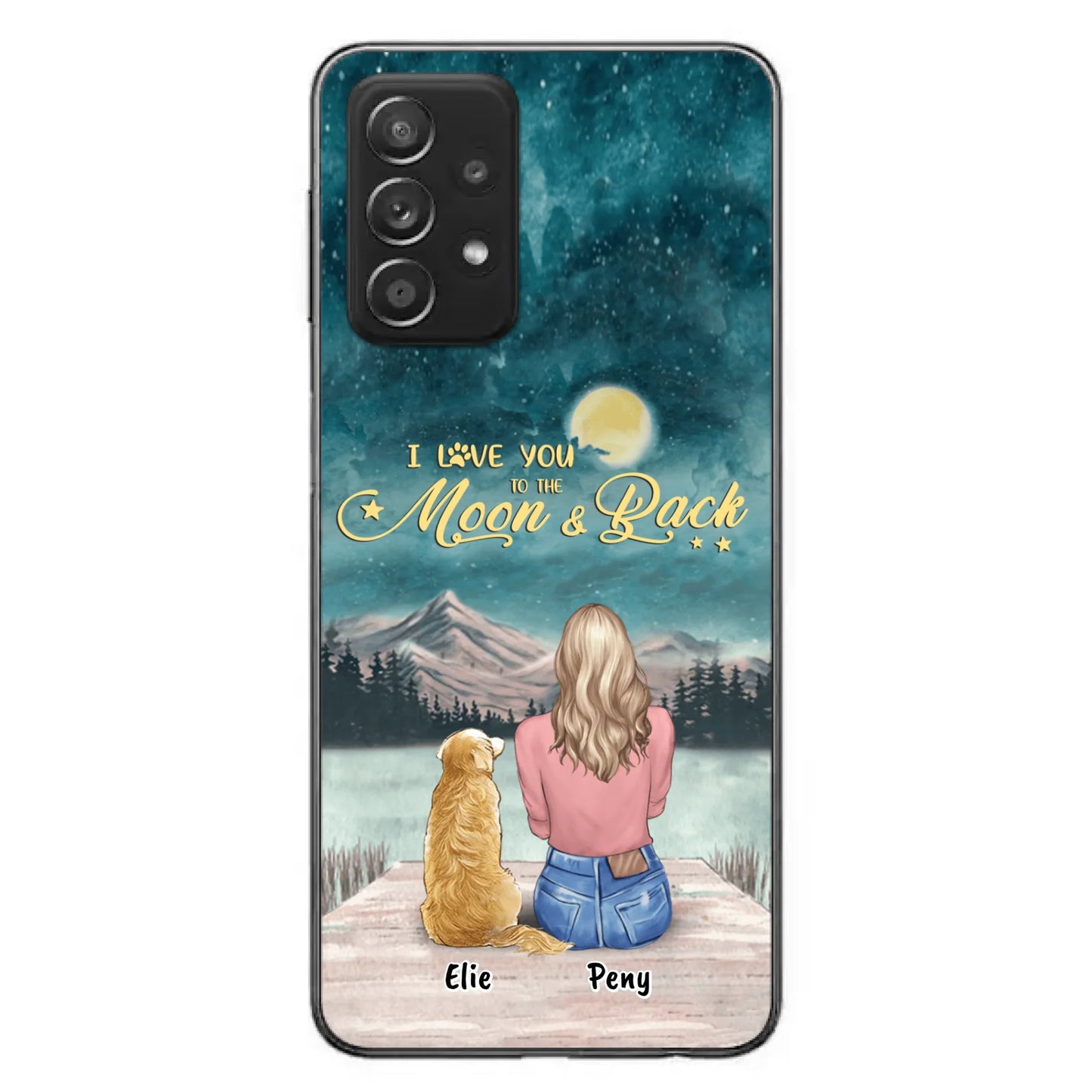 Coque de téléphone personnalisée pour maman d'animaux - jusqu'à 4 animaux - FD19NO