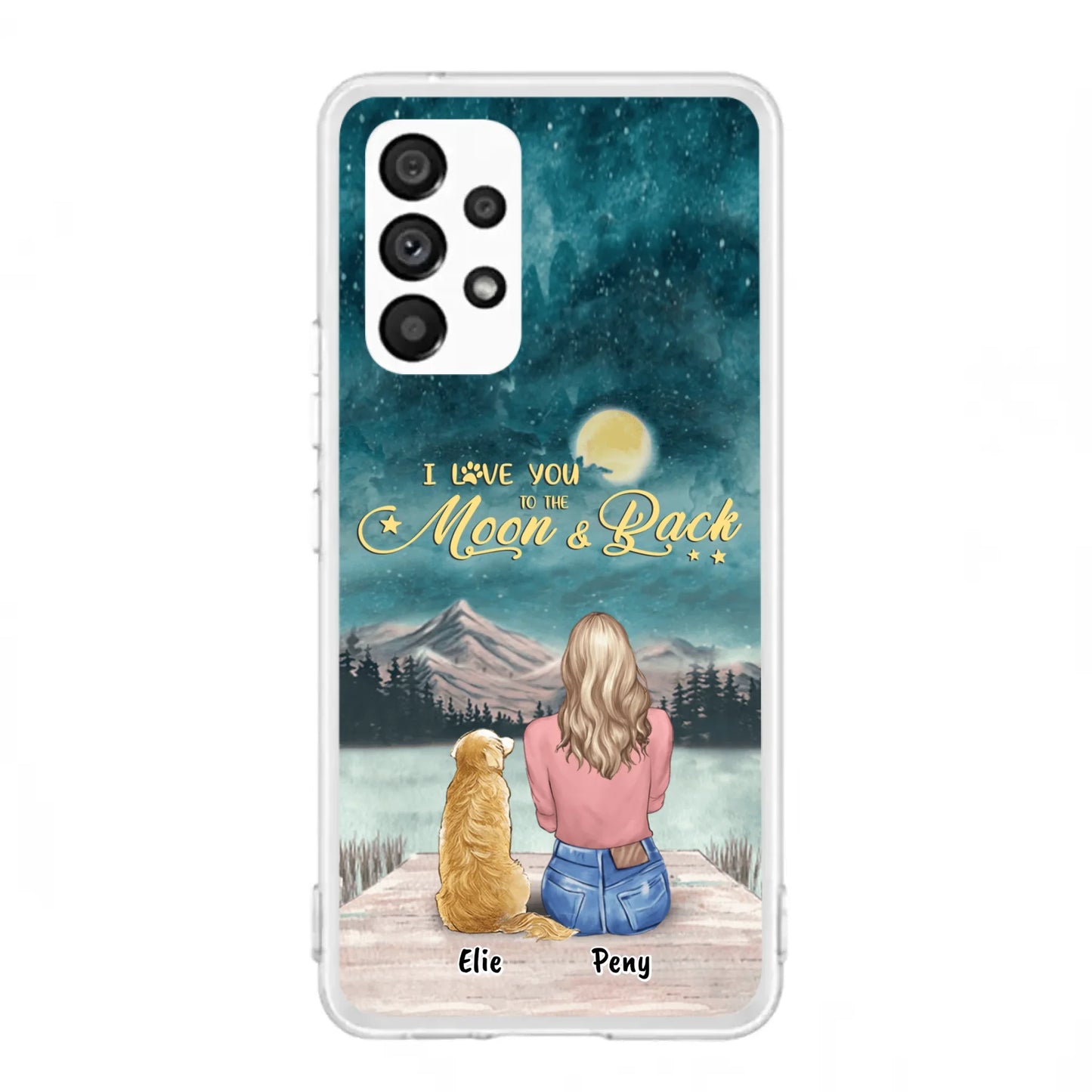 Coque de téléphone personnalisée pour maman d'animaux - jusqu'à 4 animaux - FD19NO