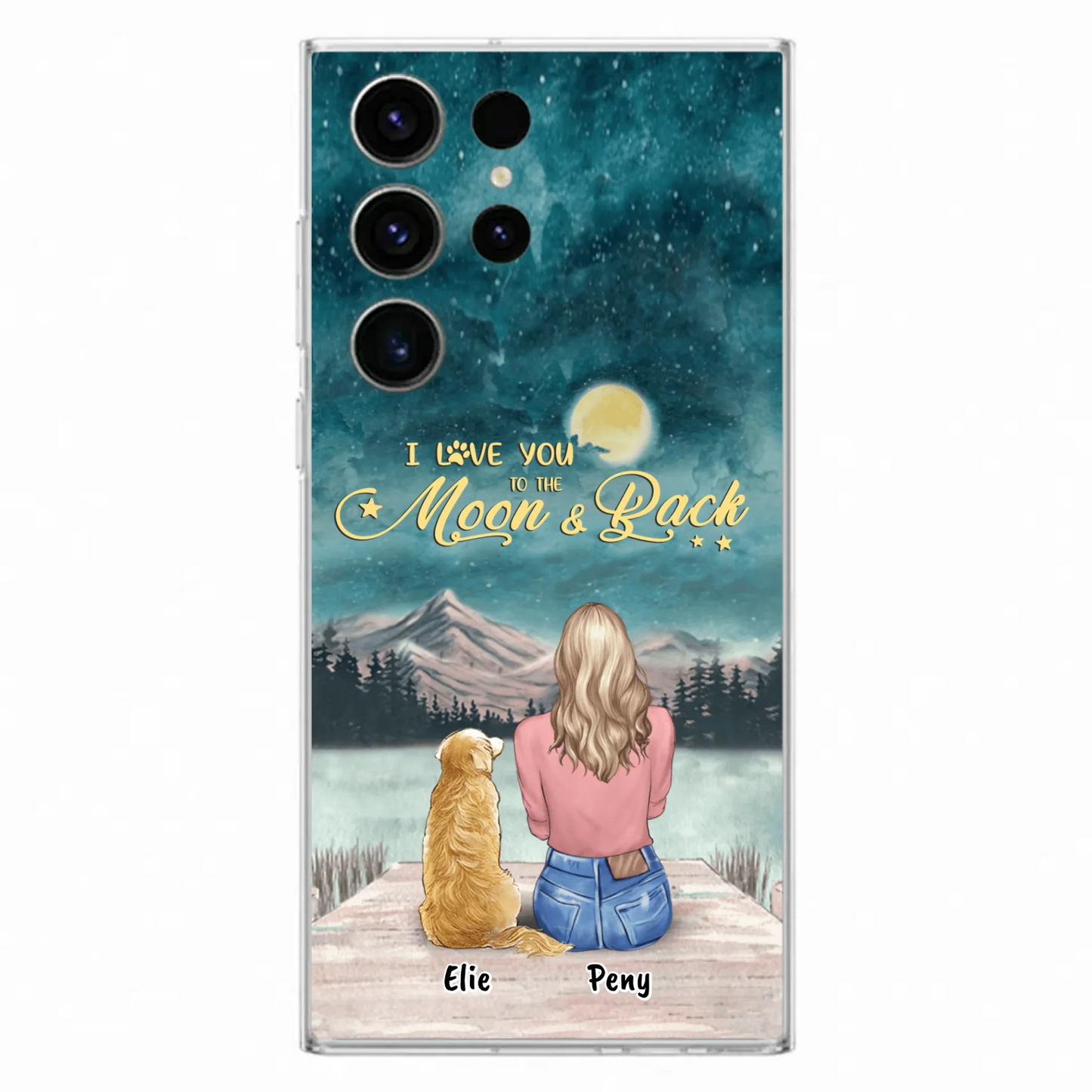 Coque de téléphone personnalisée pour maman d'animaux - jusqu'à 4 animaux - FD19NO