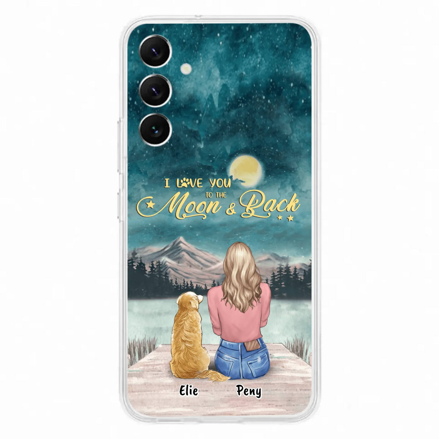 Coque de téléphone personnalisée pour maman d'animaux - jusqu'à 4 animaux - FD19NO
