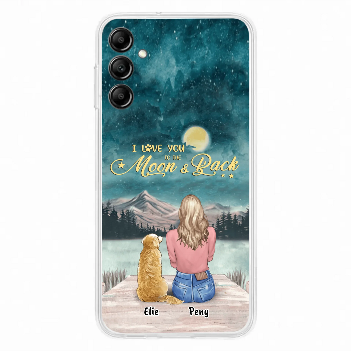 Coque de téléphone personnalisée pour maman d'animaux - jusqu'à 4 animaux - FD19NO