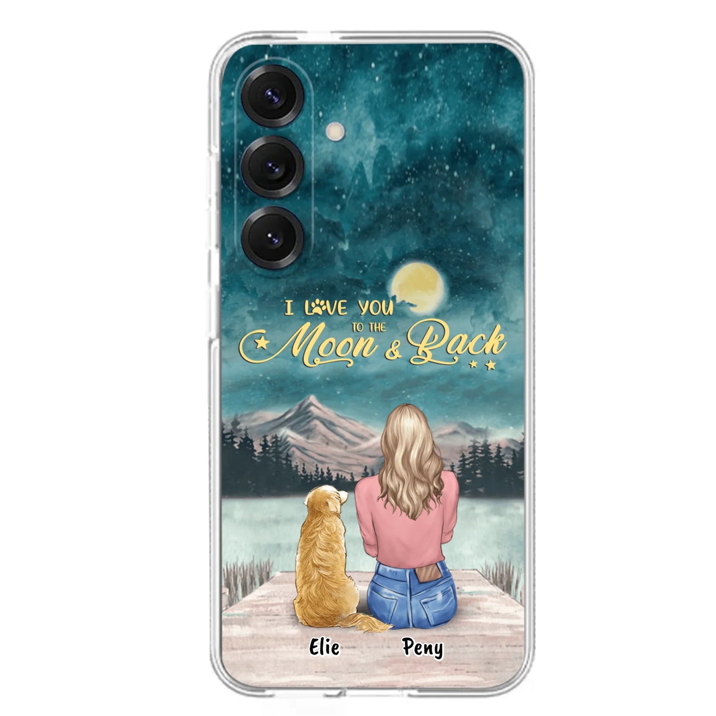 Coque de téléphone personnalisée pour maman d'animaux - jusqu'à 4 animaux - FD19NO