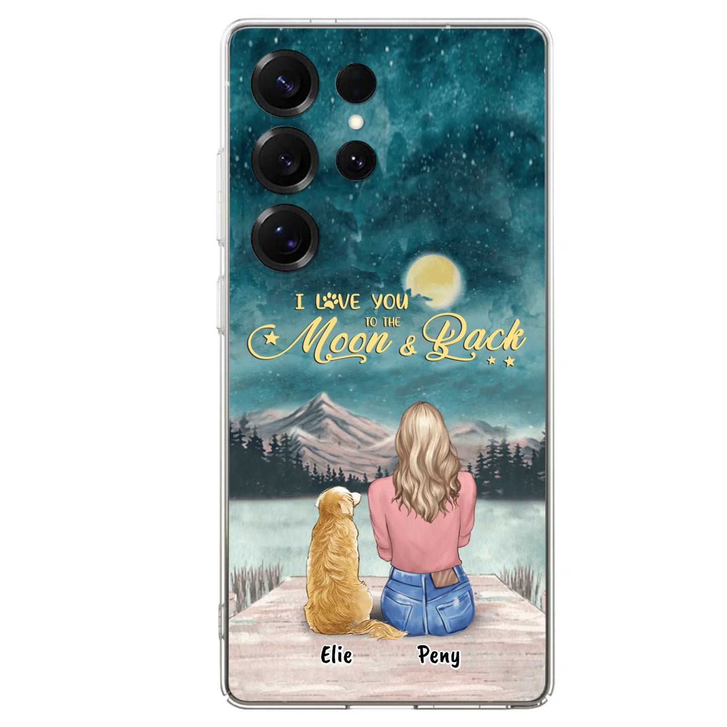 Coque de téléphone personnalisée pour maman d'animaux - jusqu'à 4 animaux - FD19NO