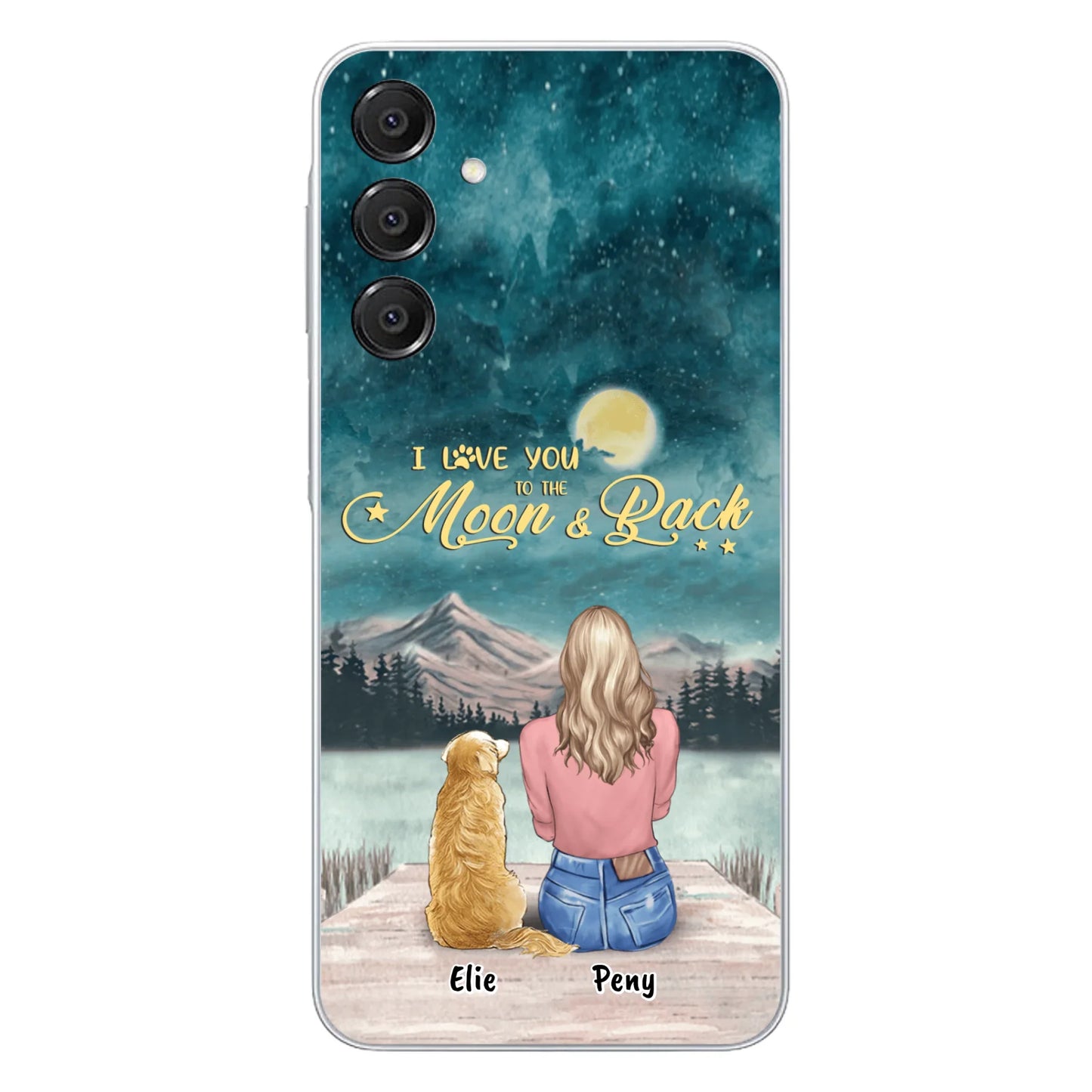 Coque de téléphone personnalisée pour maman d'animaux - jusqu'à 4 animaux - FD19NO