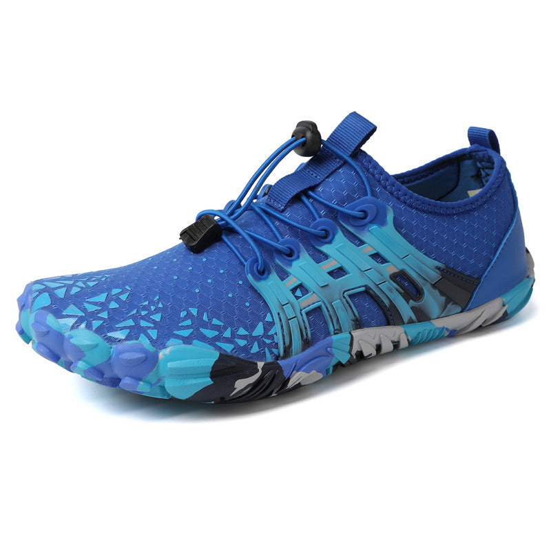 Zapatillas de running todoterreno para hombre, ligeras, de ejercicio, calzado descalzo disperso, antideslizantes para caminar al aire libre
