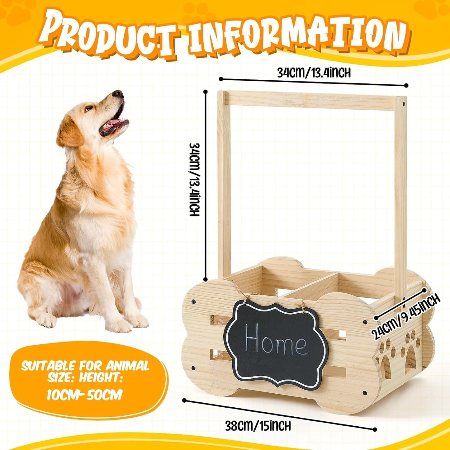Organizador de almacenamiento para perros, armario de madera, estante de ropa para juguetes, perchas de 50 cm