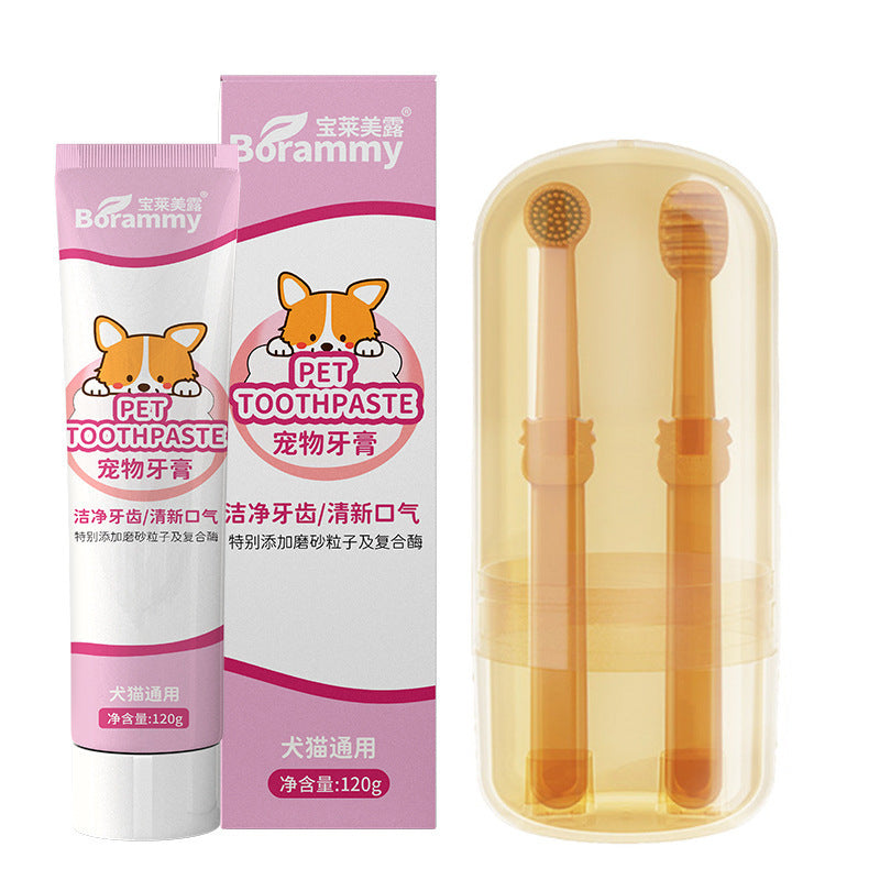 Pasta dental comestible para gatos de 120 g para el cuidado bucal y cepillado de dientes de perro