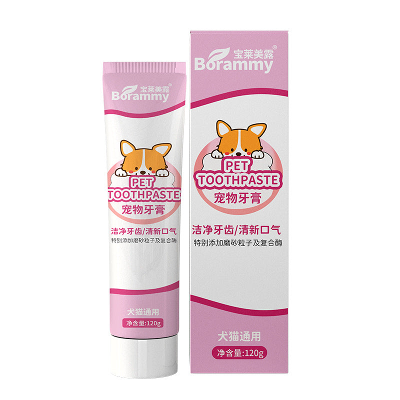 Pasta dental comestible para gatos de 120 g para el cuidado bucal y cepillado de dientes de perro