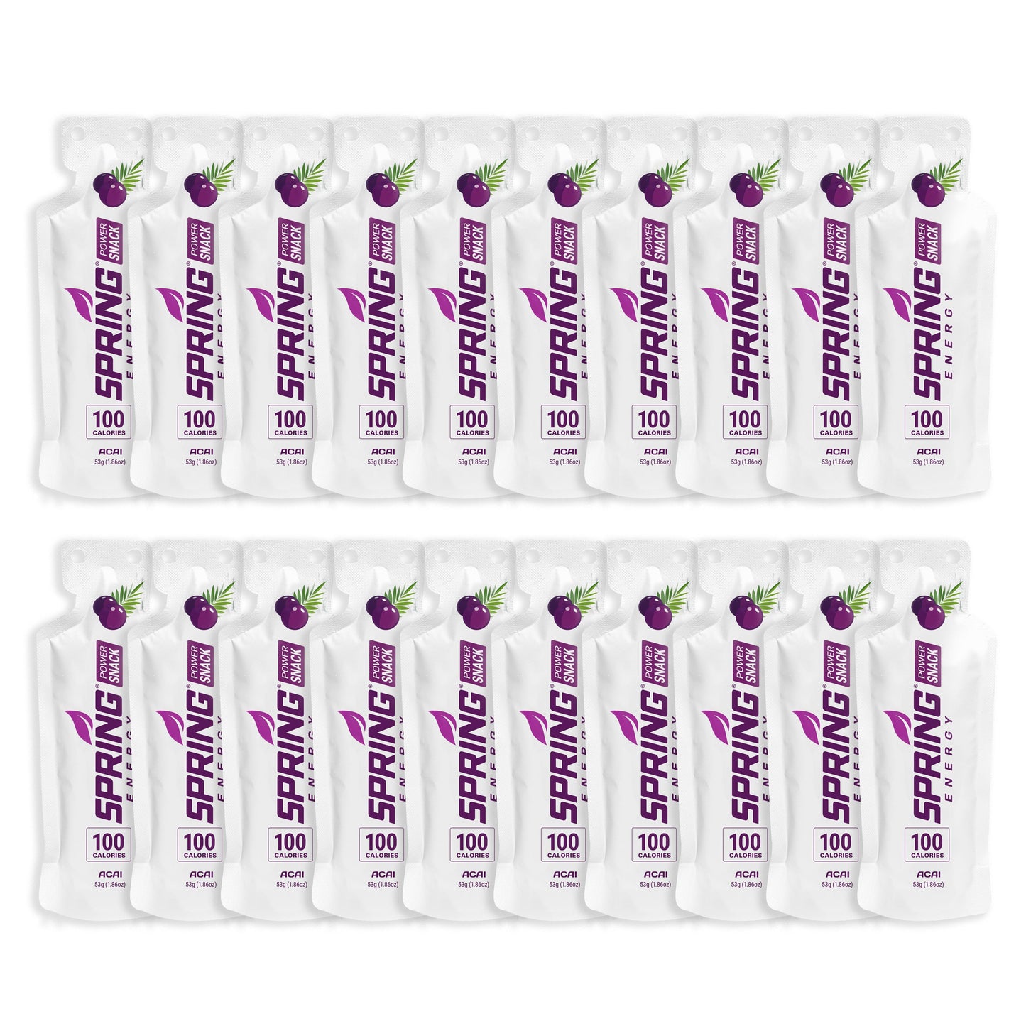 Snack Énergisant Açaï (Vegan) 100 Kcal - Un Gel Énergétique Léger Pour L'entraînement Quotidien