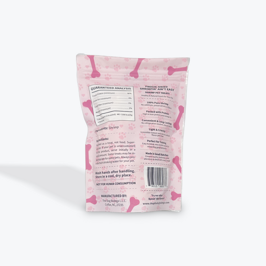 Single Ingredient, High Value Freeze-Dried Training Treats for Dogs & Cats - Shrimp