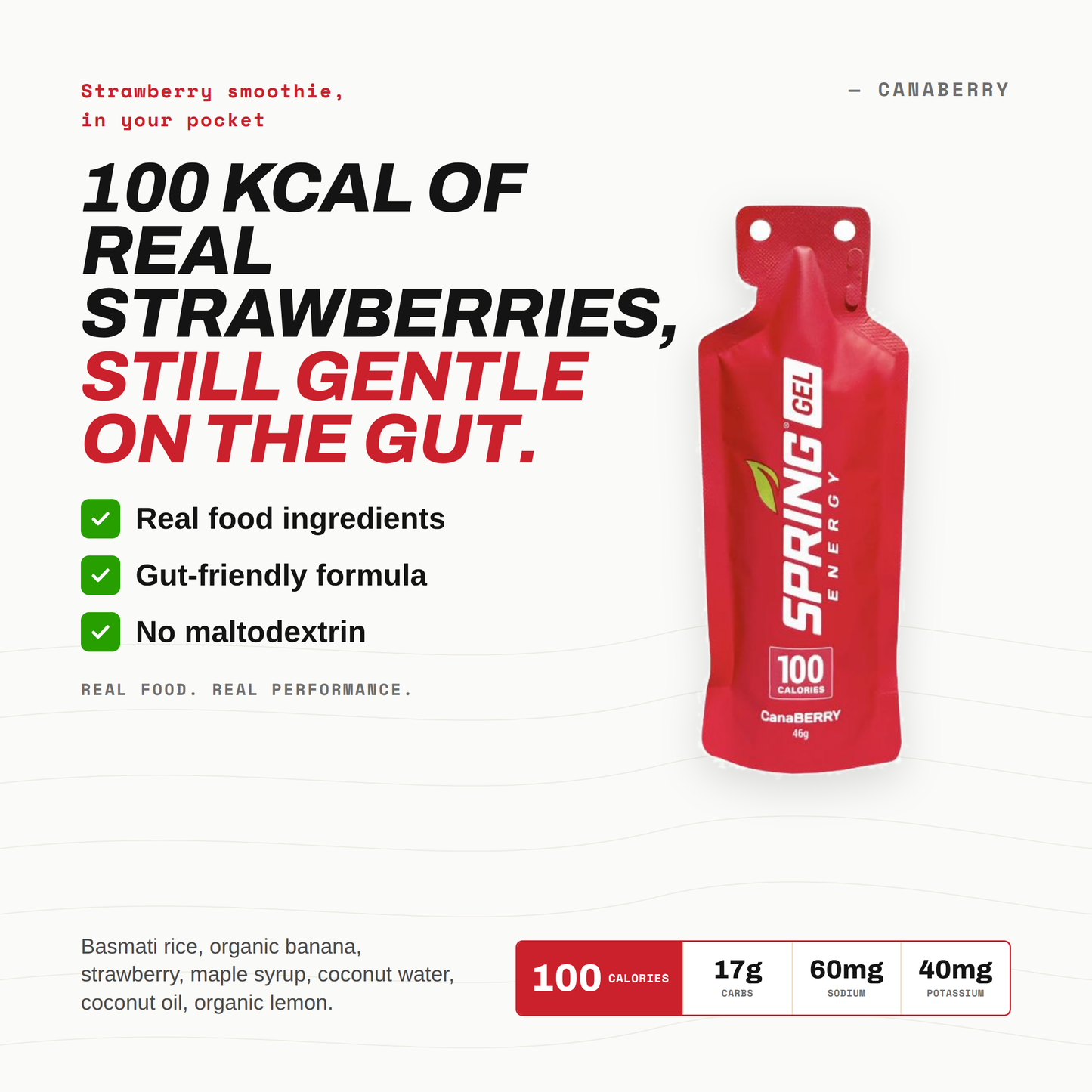 Gelée de smoothie aux fraises (végane) 100 kcal - Canaberry