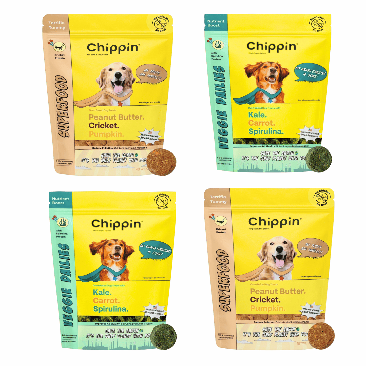 Crunchy Dog Biscuit Bundle, 4-Pack