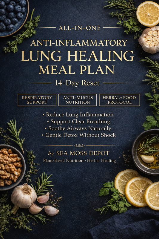 Forfait Soutien Pulmonaire – Tisane de Molène + Programme Alimentaire de Guérison des Poumons (PDF)