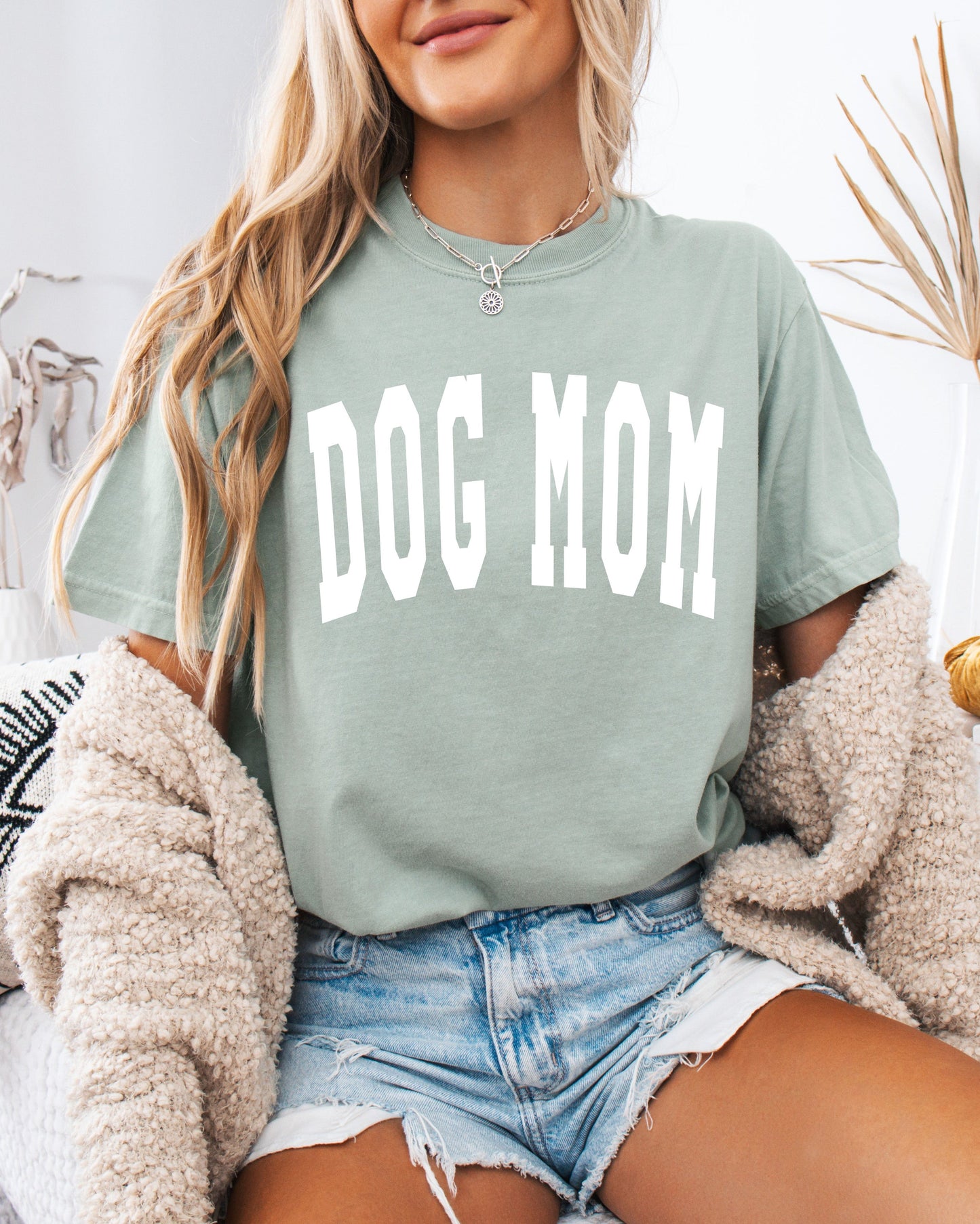 Dog Mom Comfort Colors Garment Dyed T Shirt